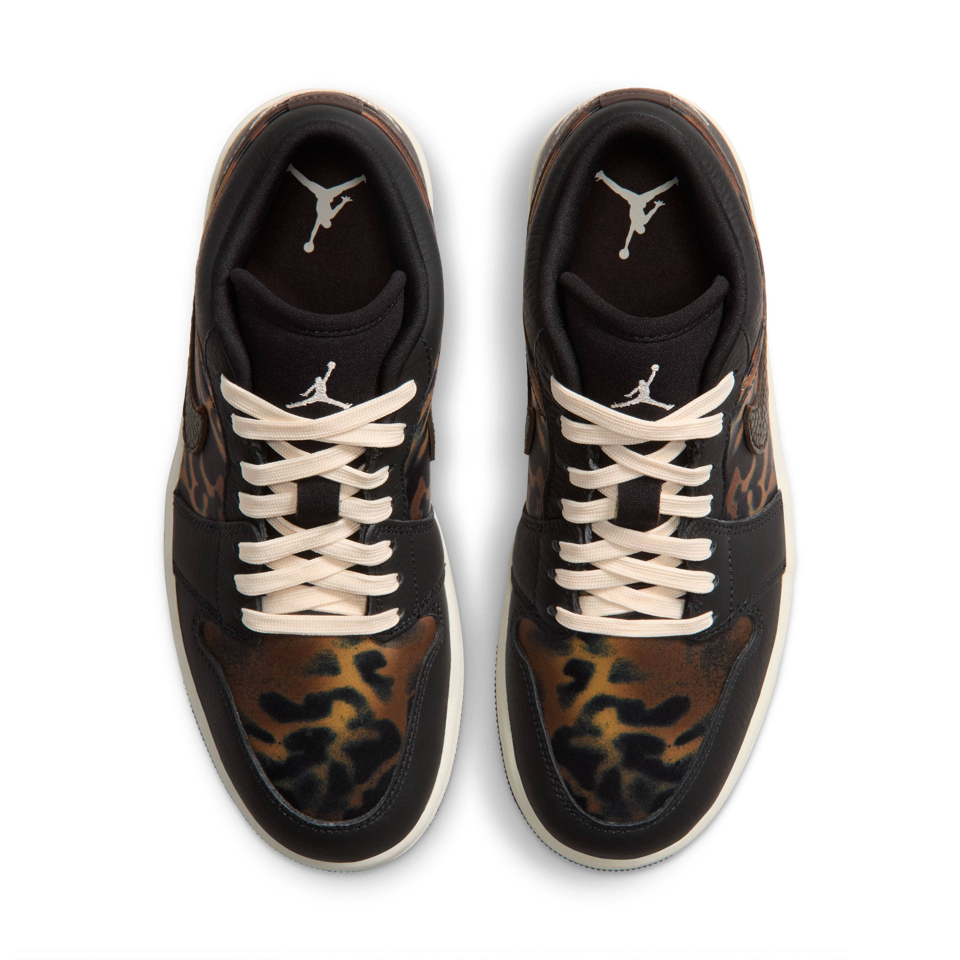 Air Jordan 1 Low SE Leopard Black IQ5162 001 middle
