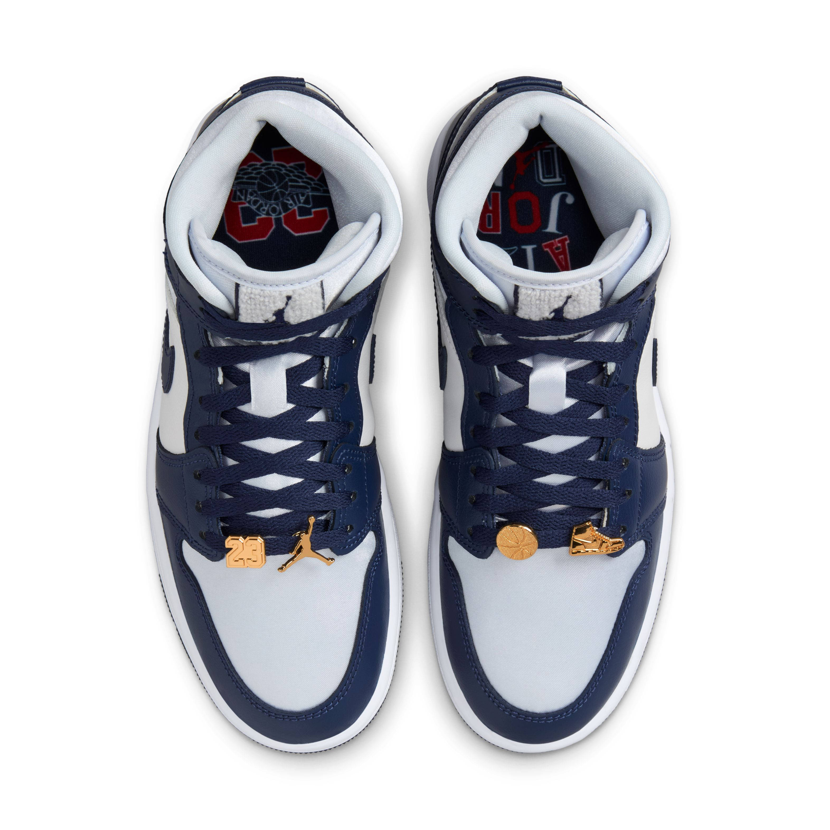 Air Jordan 1 Mid Football Grey Navy FZ8777 044 middle