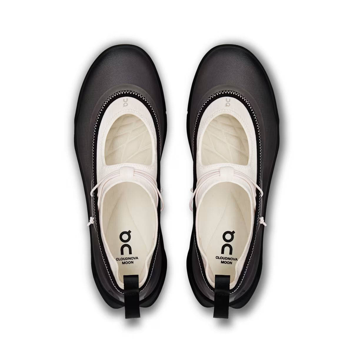 On Running Cloudnova Moon Mary Jane Black Ivory 3WG30581430 middle