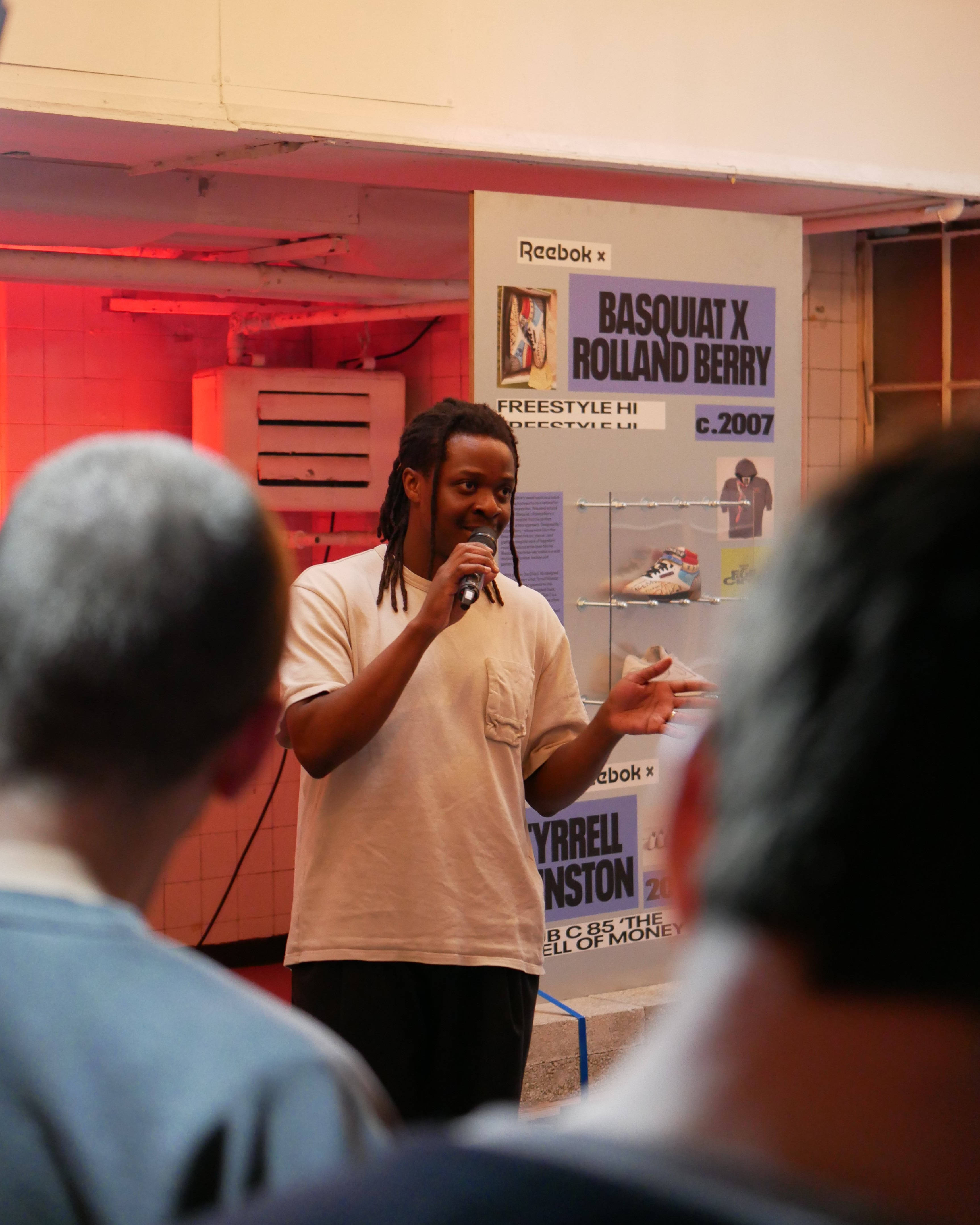 Reeboky Buyer talking at Reebok Full Circle Event