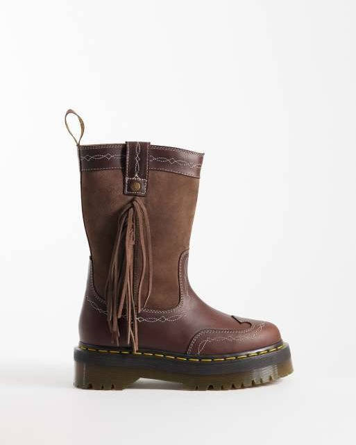 Dr Martens Rodeo fringe pull-on boots