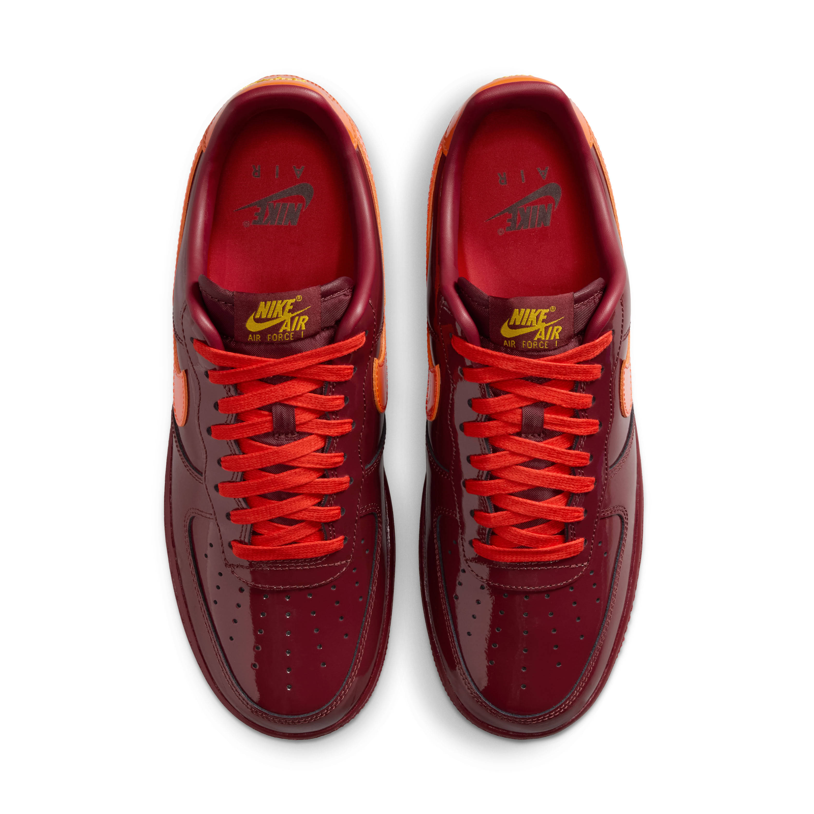 Nike Air Force 1 Low Patent Pack Dark Team Red Top
