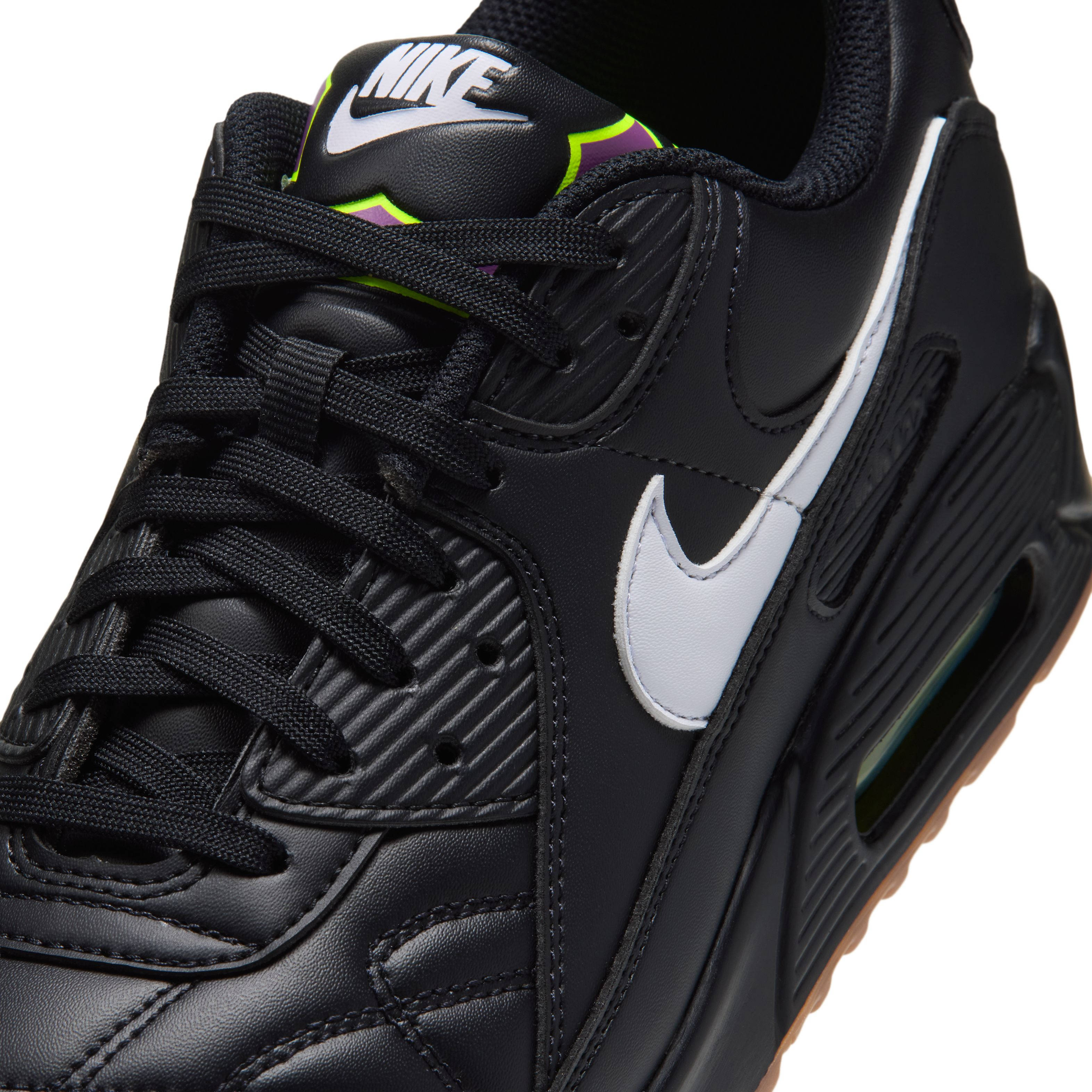 Nike Air Max 90 Premium Black Volt IQ7129 001 side