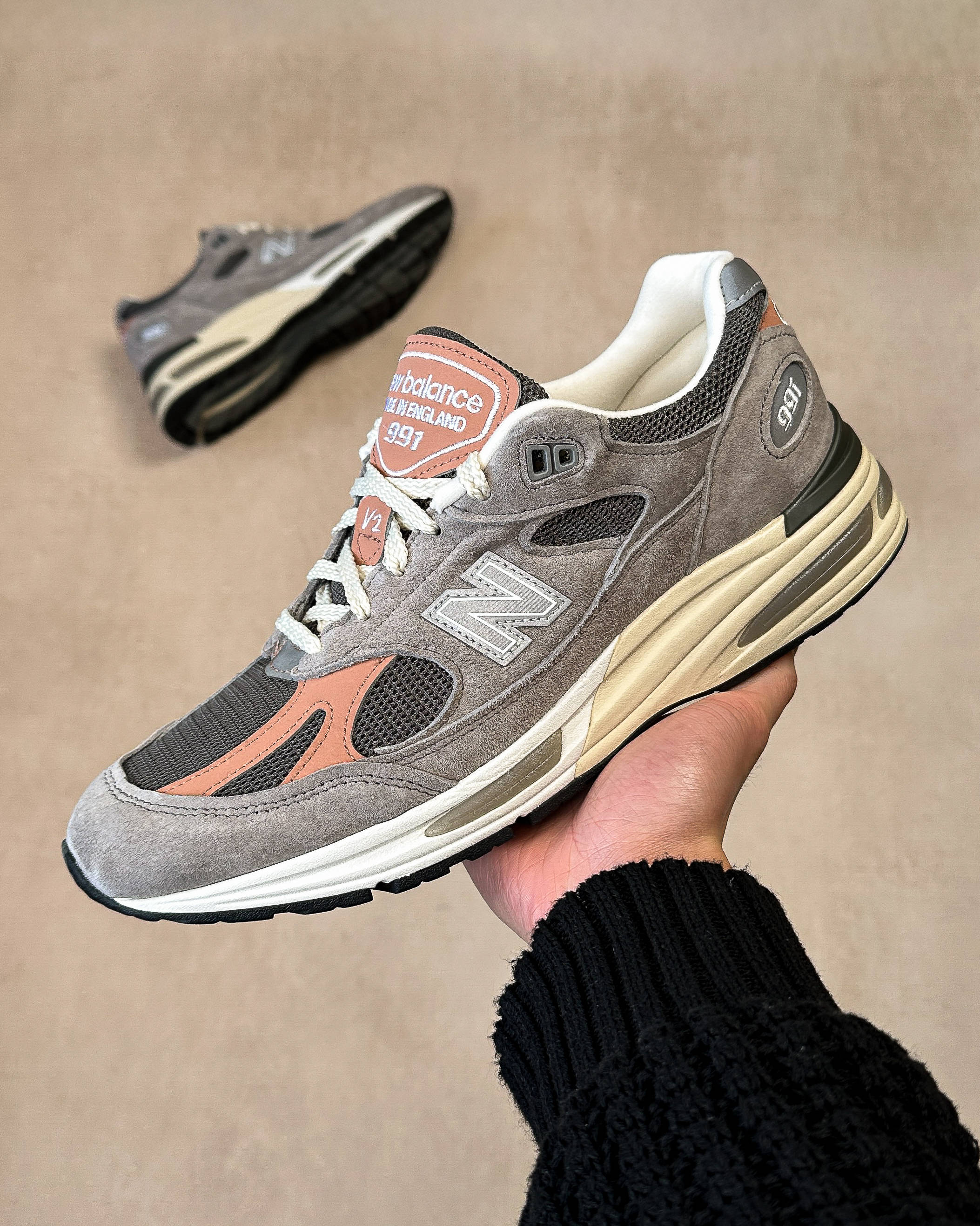 new balance 991 grey in box