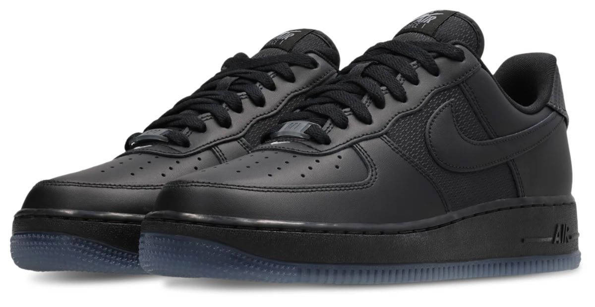 Nike Air Force 1 Low Black Light Smoke Grey Pair