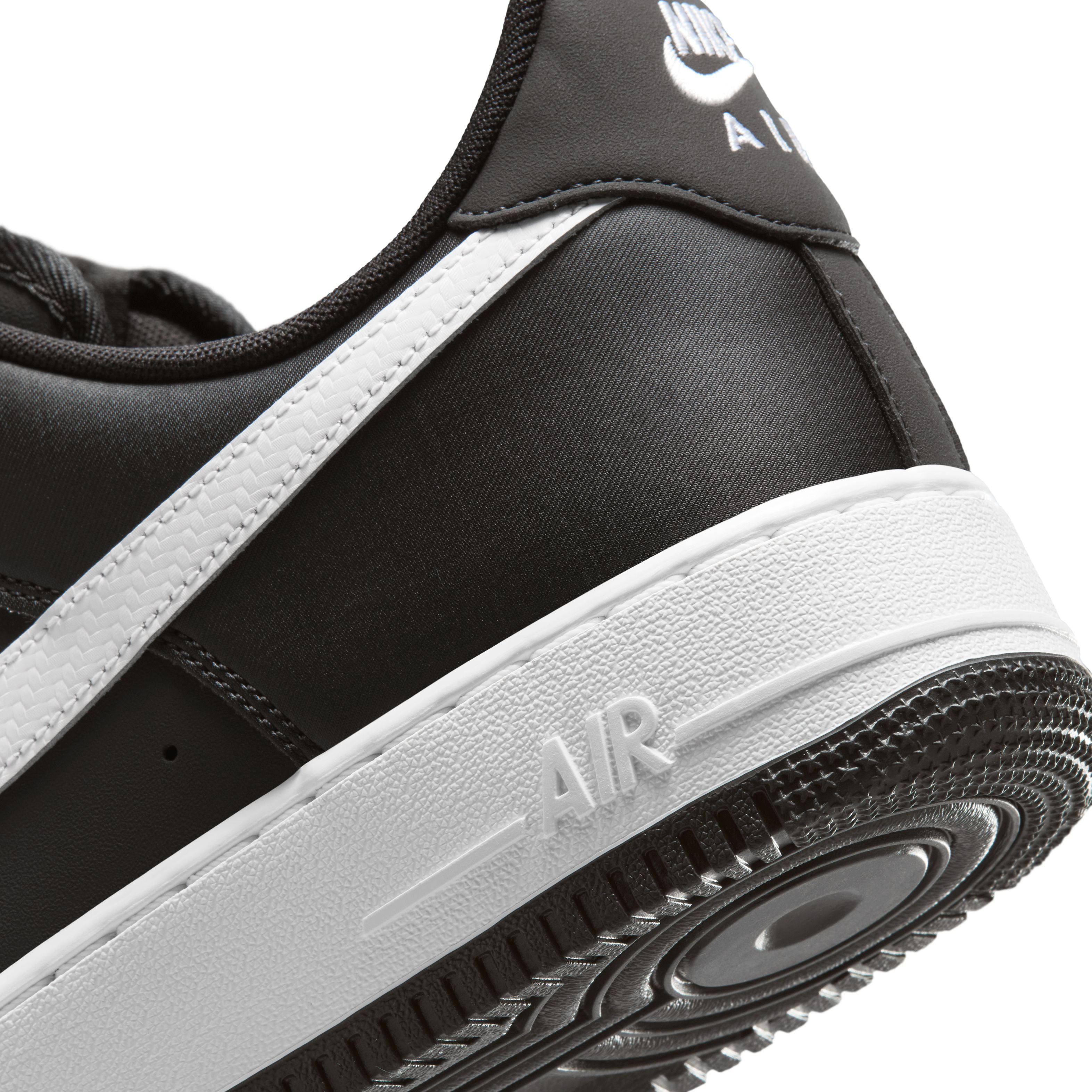 Nike Air Force 1 07 Black White IR5599 001 heel