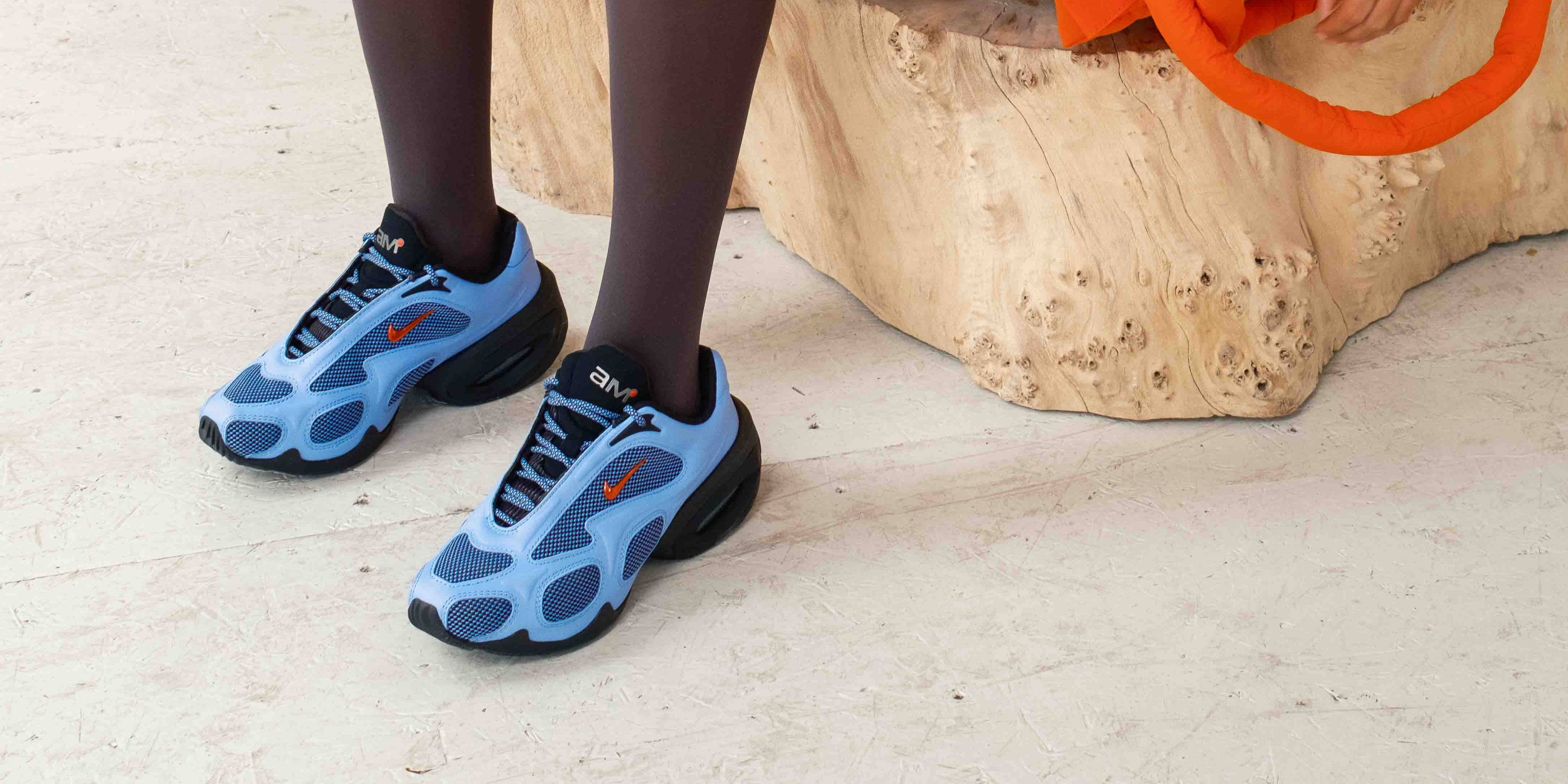 nike air max muse royal pulse editorial rustic flooring backdrop
