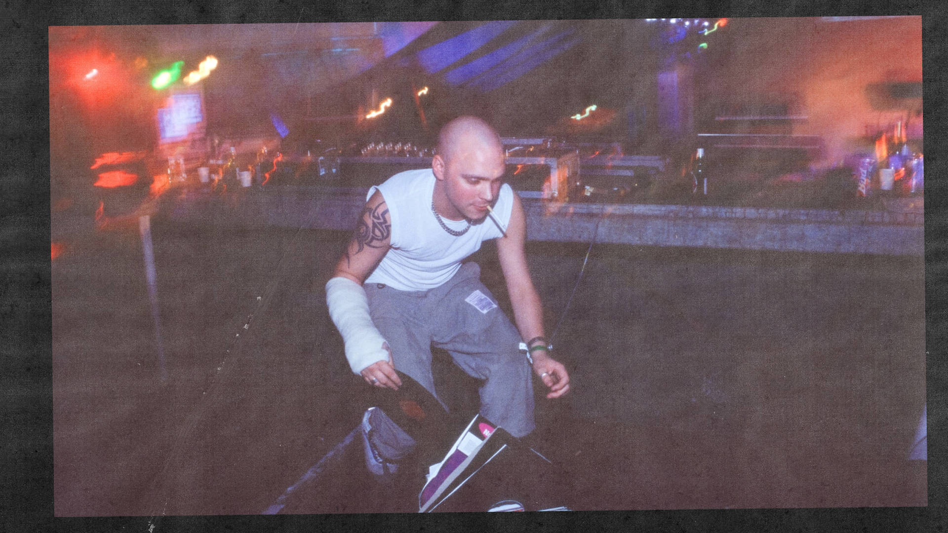 DJ Daniel Bailey playing live at Homelands Festival in Winchester, England on 27 May 2000