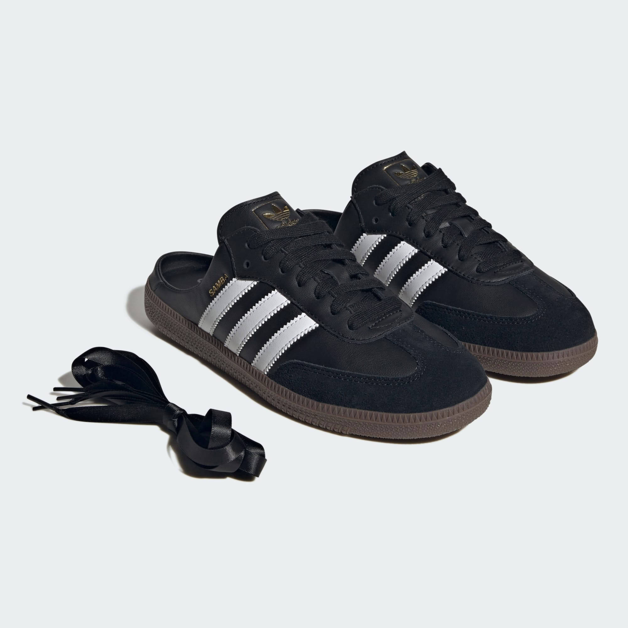 adidas Samba Mule Black White Pair