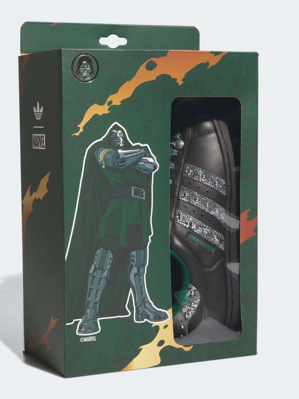 Marvel x adidas Superstar Doctor Doom box
