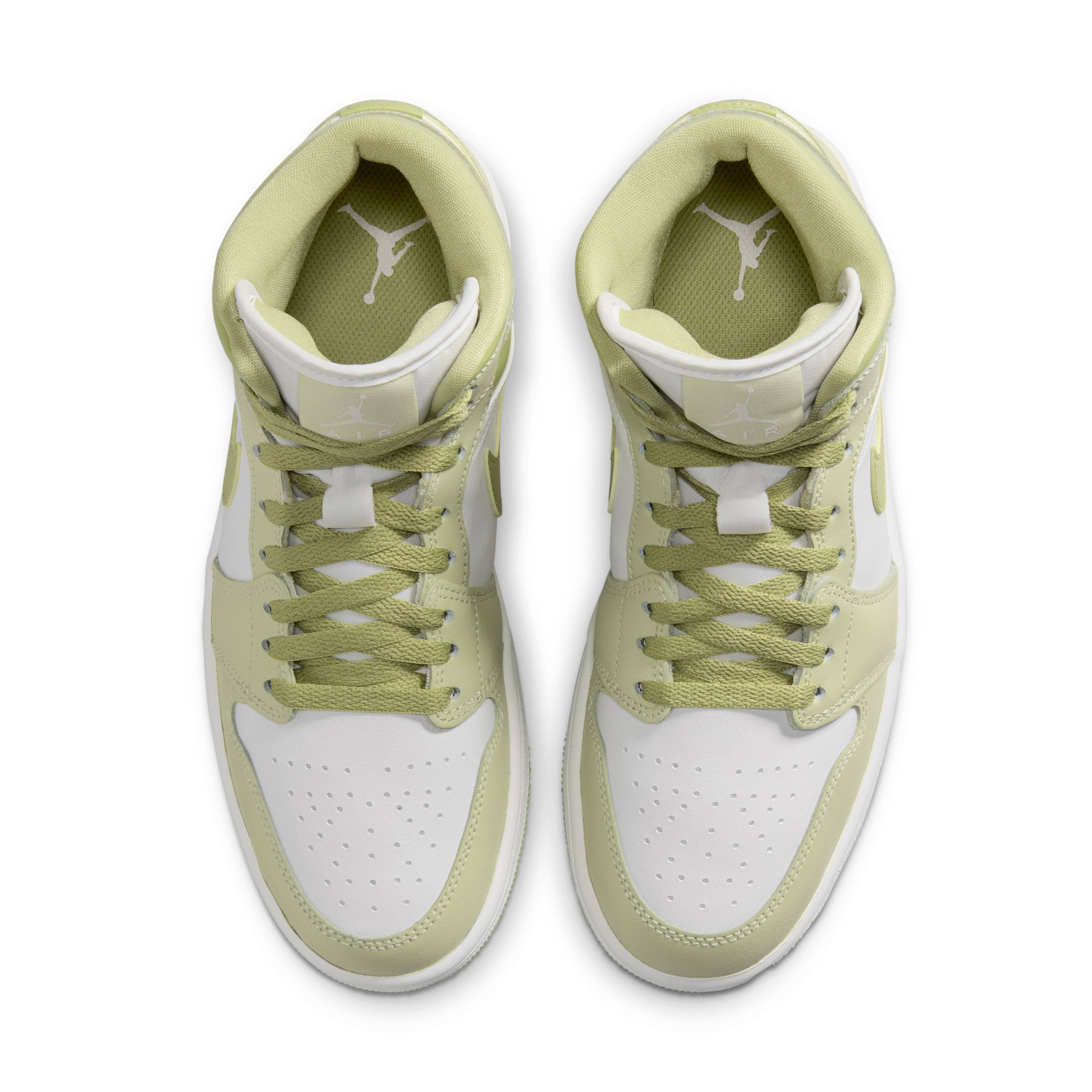 Air Jordan 1 Mid Olive Aura BQ6472 302 middle