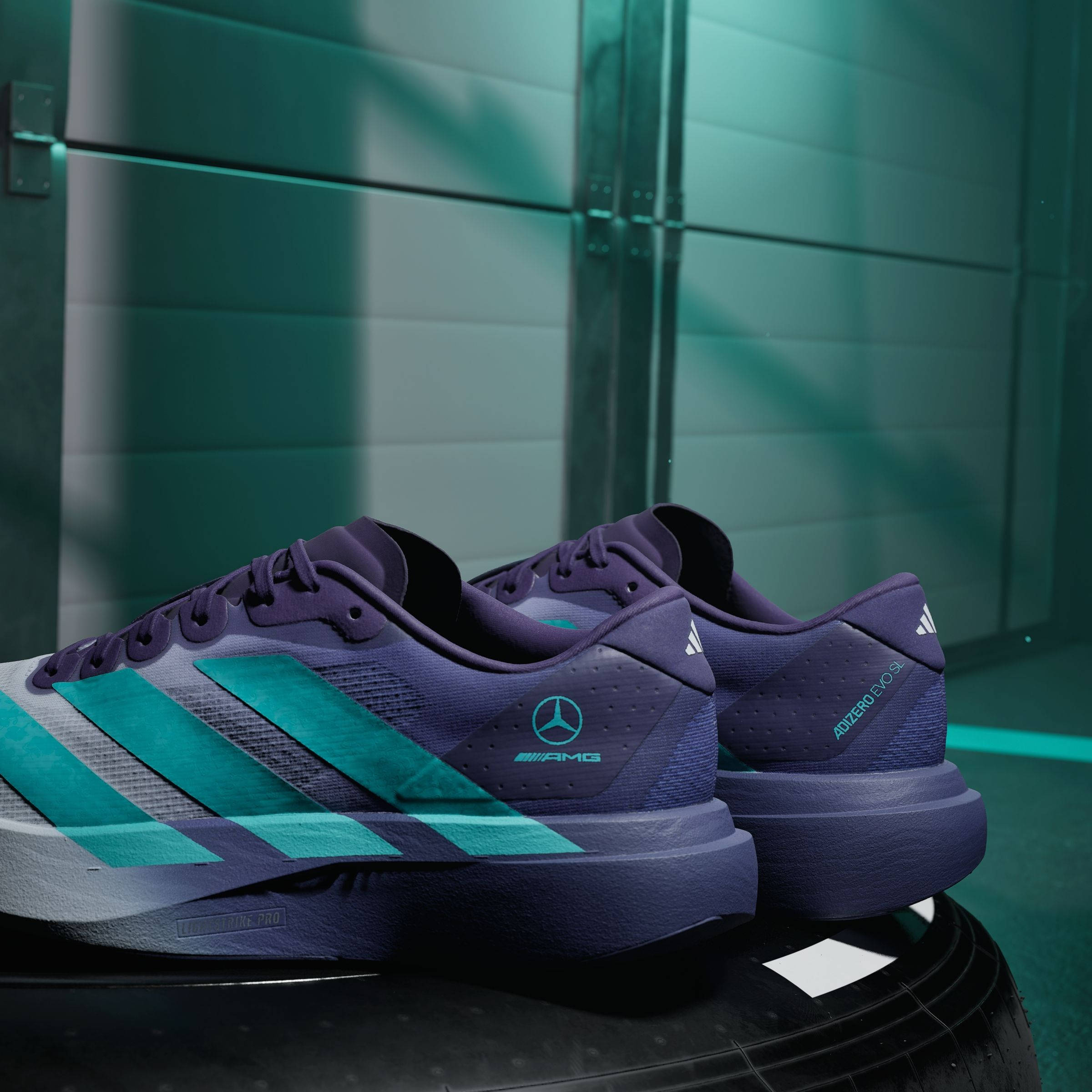 adidas EVO SL Mercedes AMG Petronas F1 Blue Tint Purple KI7862 back