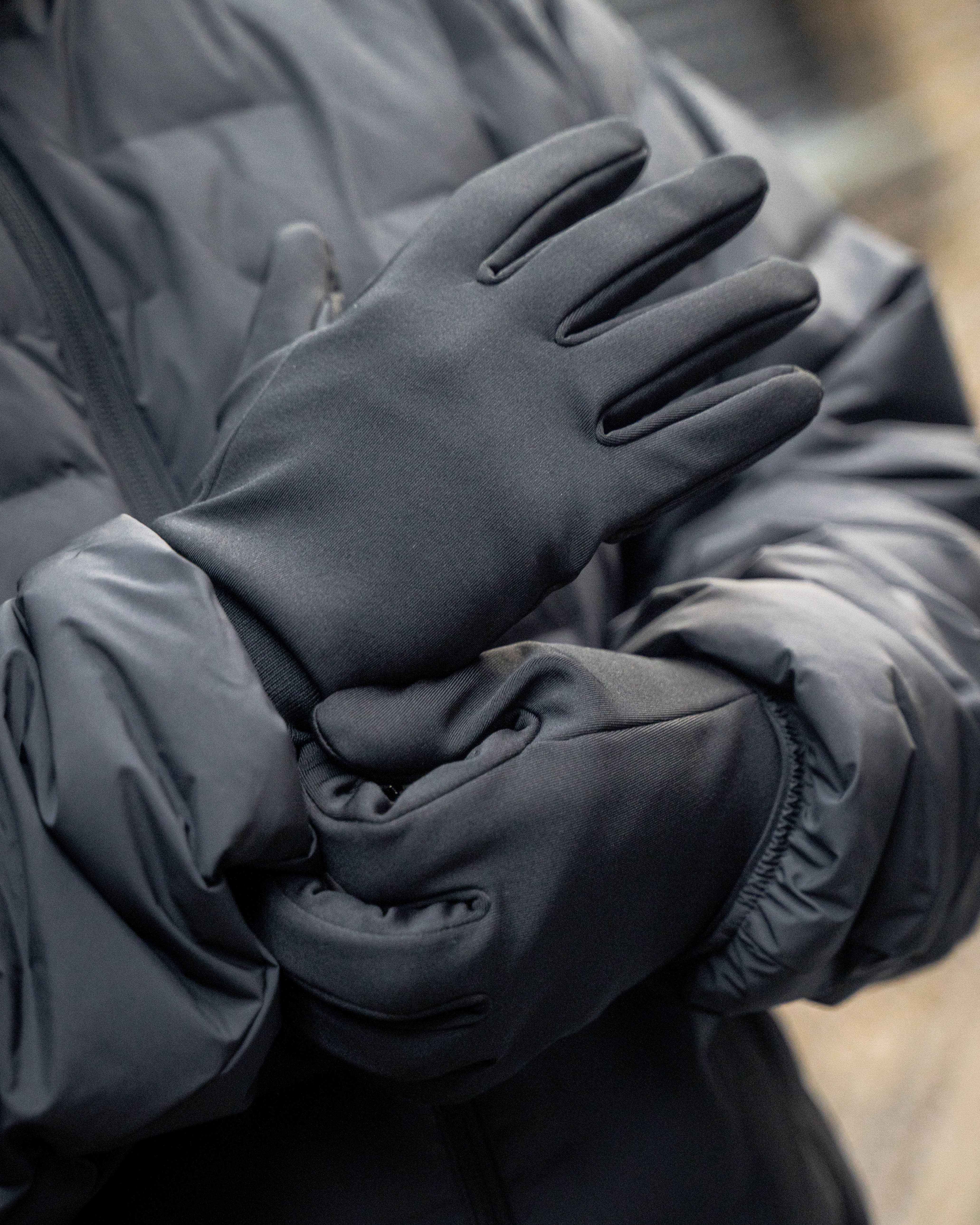 HEATTECH Lined Gloves Black