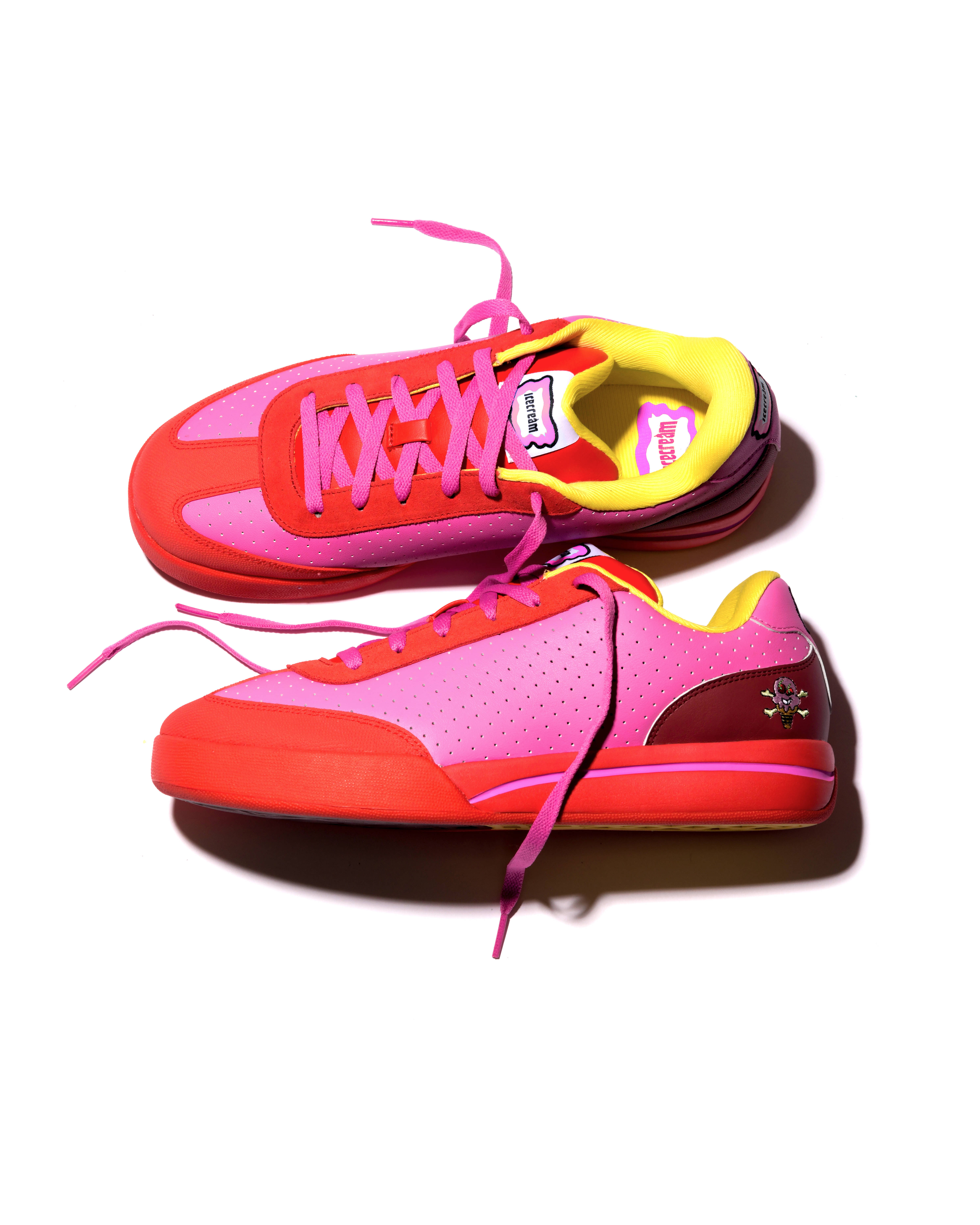 reebok board flip pink lemonade flat lay
