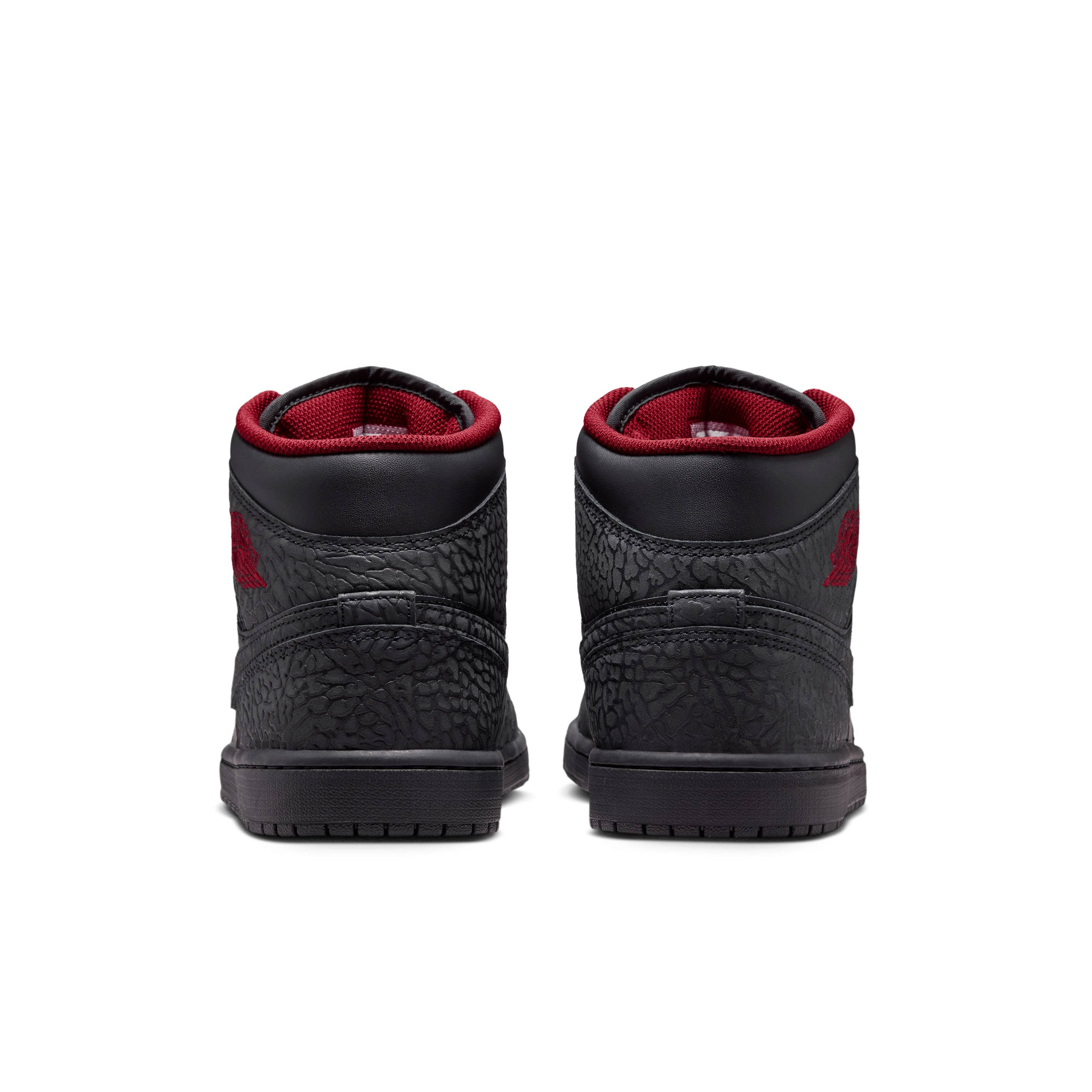 Air Jordan 1 Mid Elephant Print Black IX3527 010 back