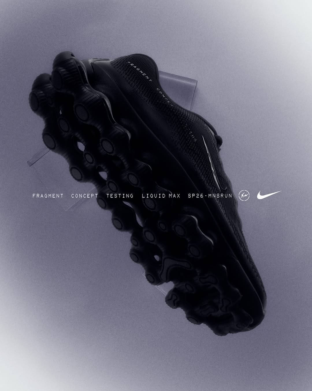 fragment x nike air liquid max abstract campaign imagery