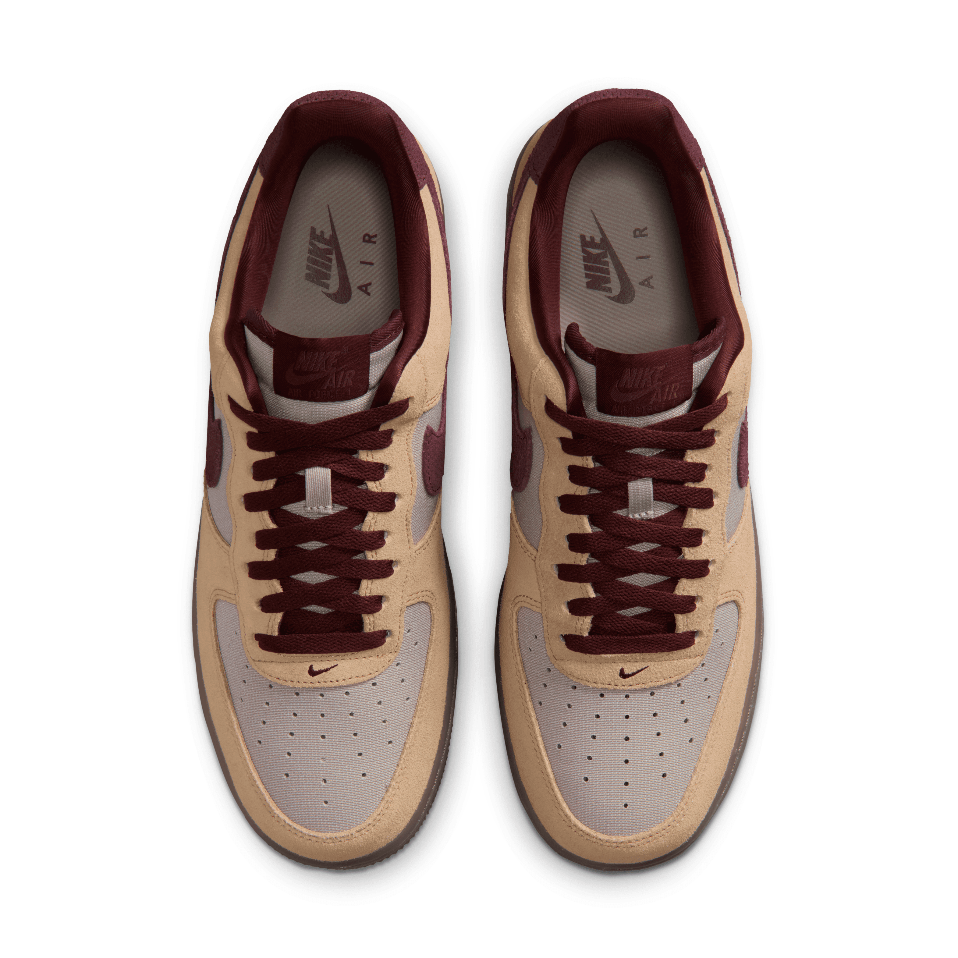 Nike Air Force 1 '07 Premium Linen Moon Particle Burgundy Middle
