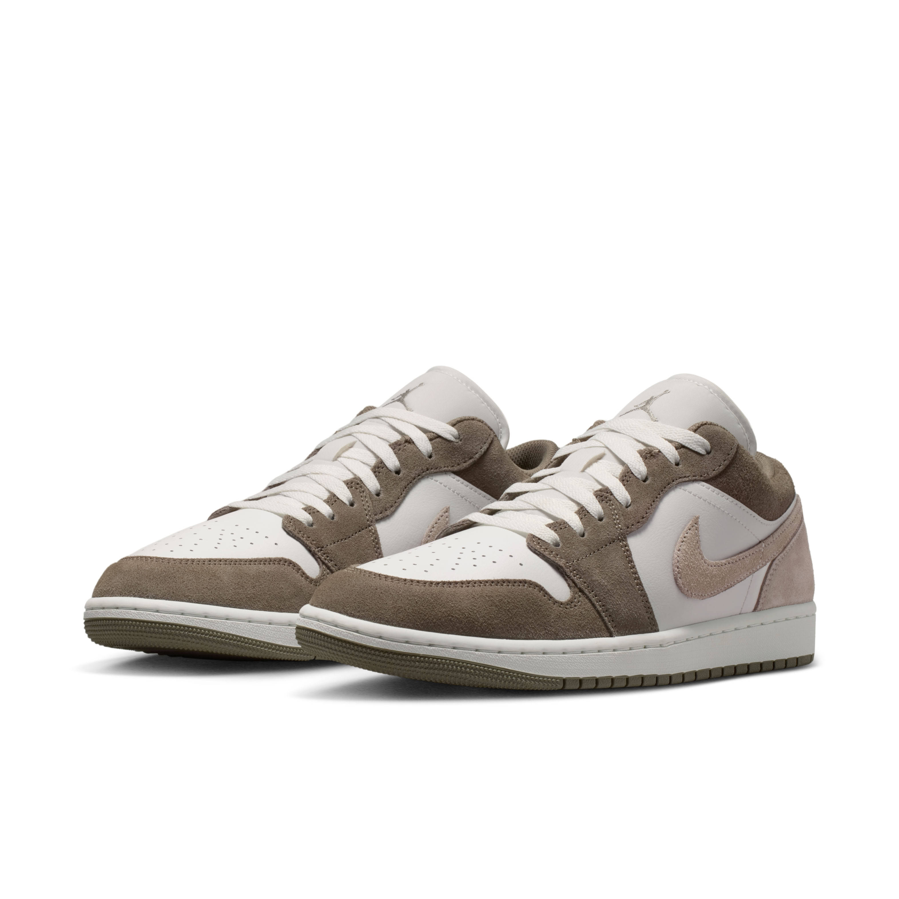 Air Jordan 1 Low Olive Grey Enigma Stone Front