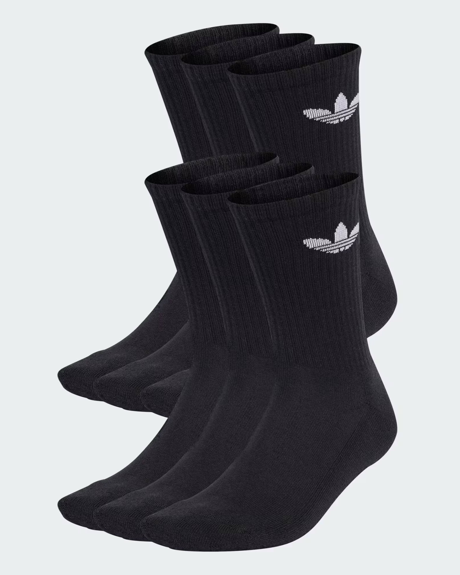 adidas Trefoil Cushion Crew Socks 6 Pairs
