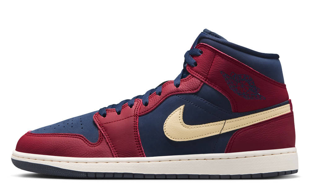 Air Jordan 1 Mid SE Team Red Obsidian | IO7449-600