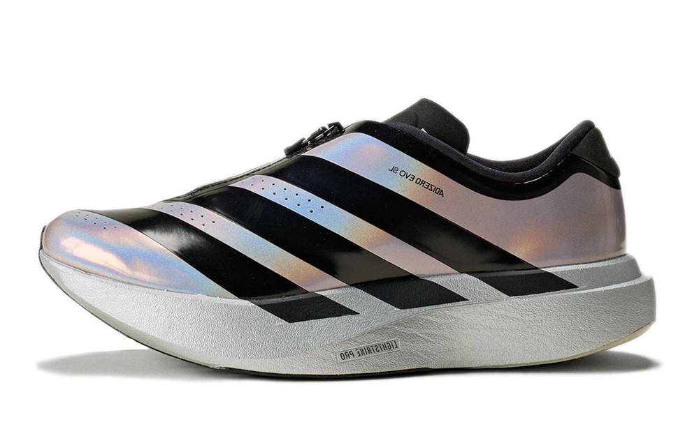adidas Adizero EVO SL ZIP Silver Metallic Black KH7788