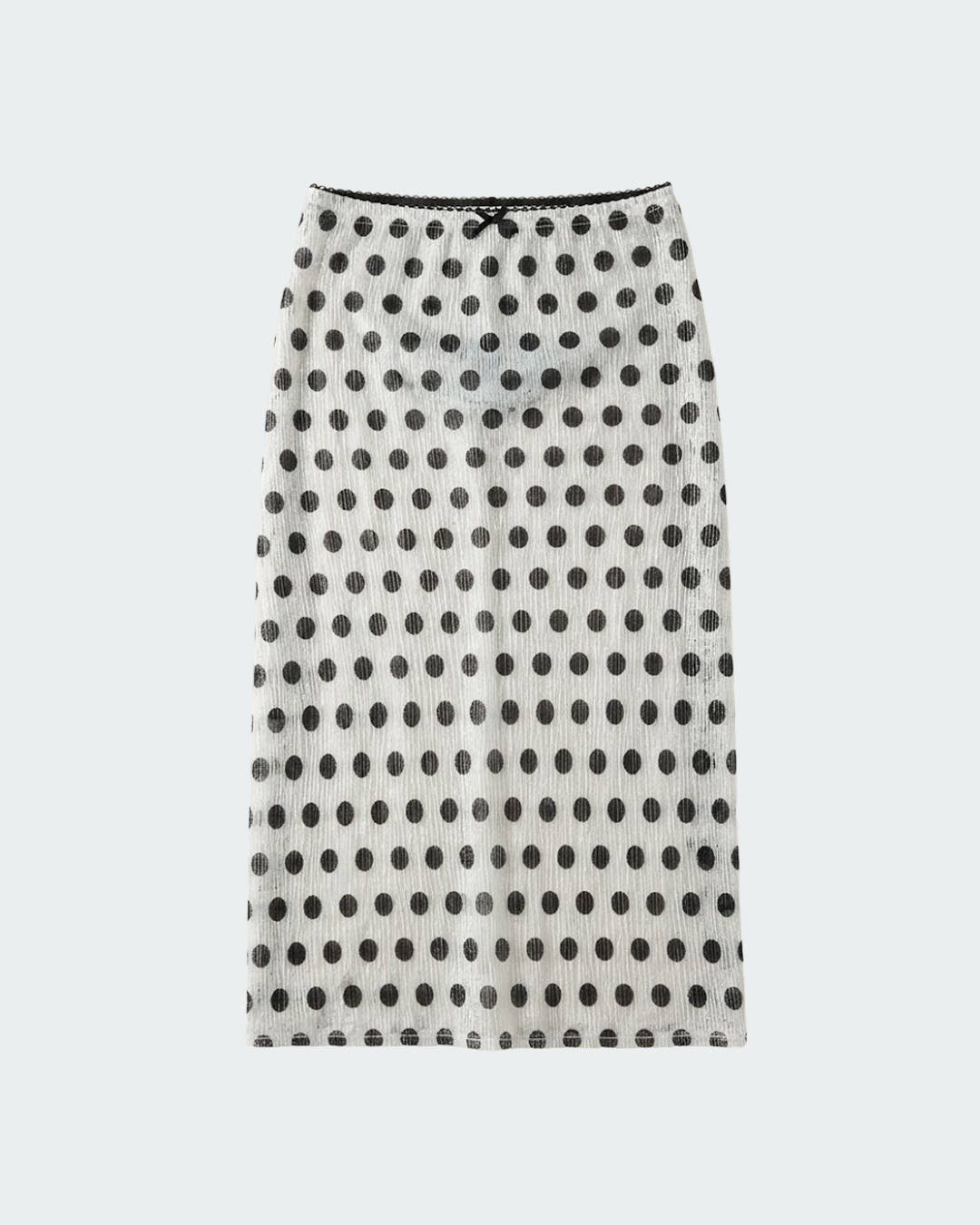 COLLUSION Sheer Skirt In Spot Sequin