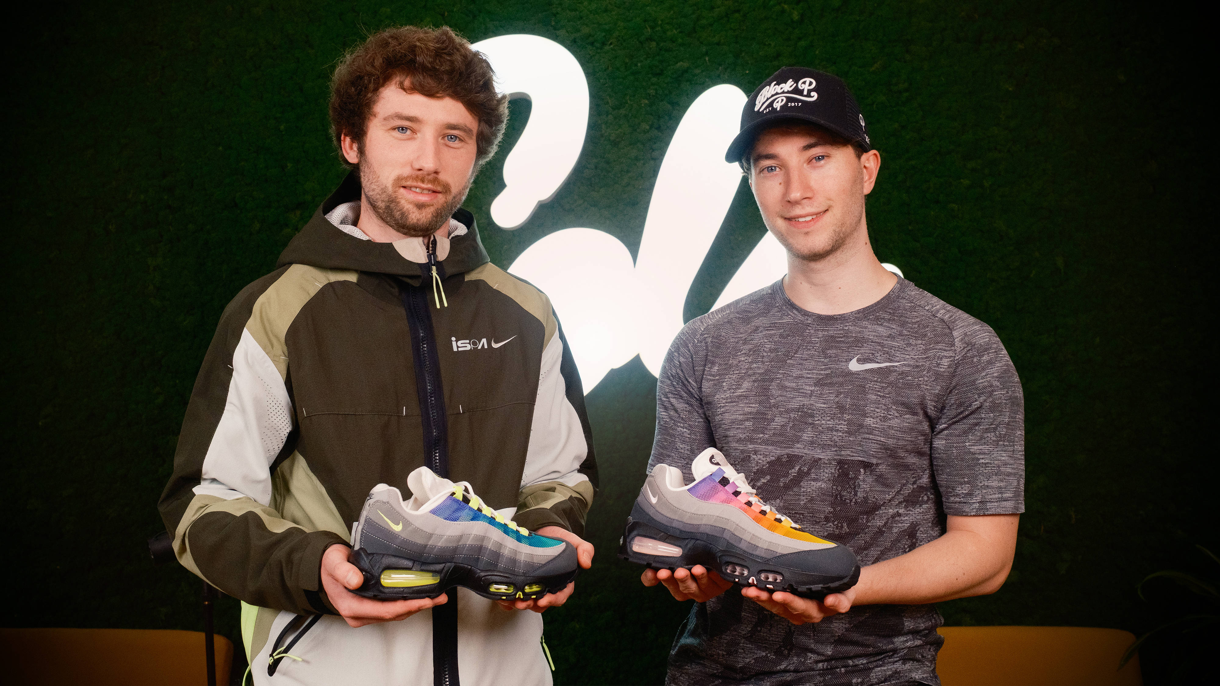 block p boys holding air max 95 at the sole supplier office