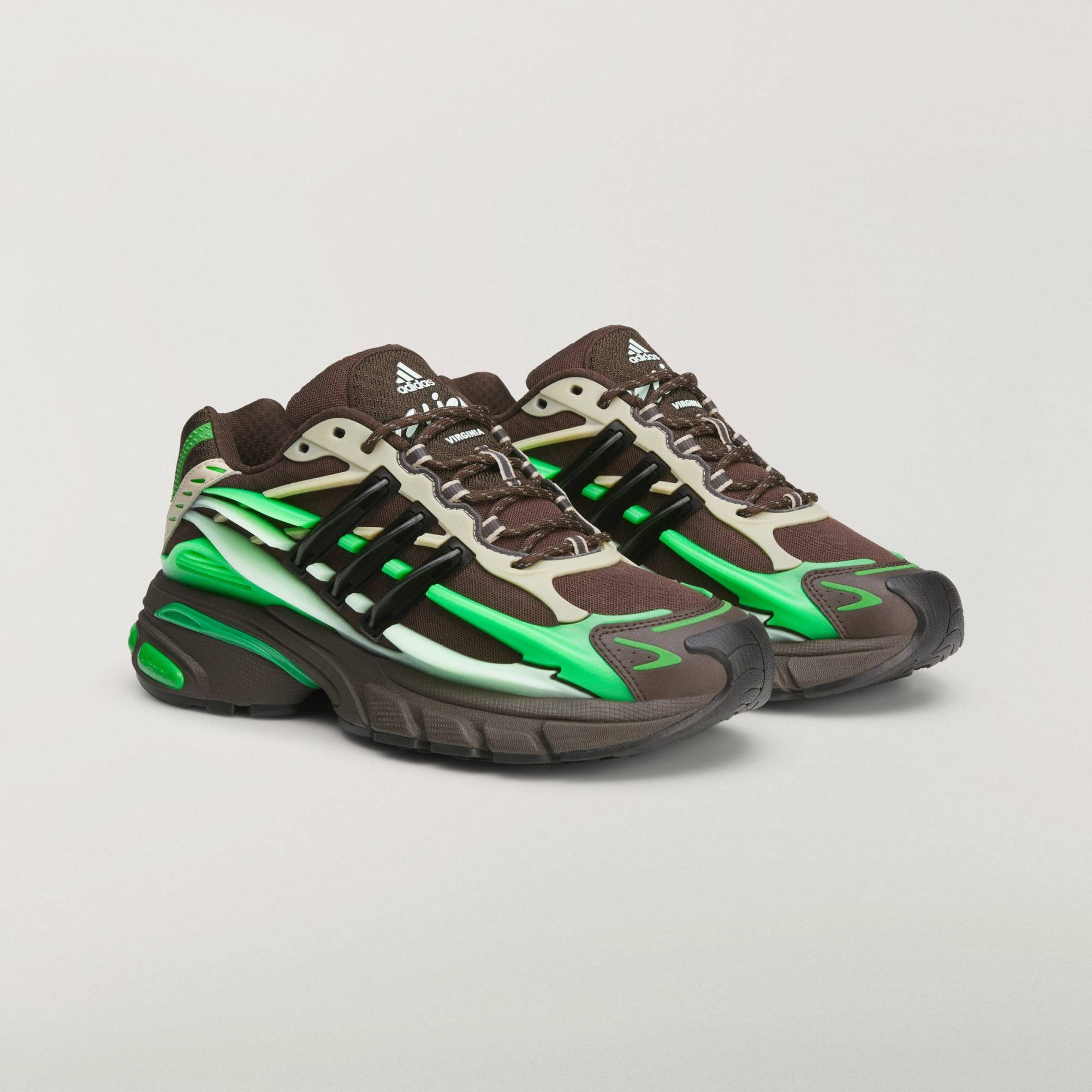 Pharrell x adidas Adistar Jellyfish Brown Green KK2888 front
