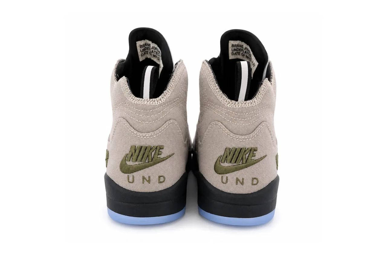 UNDEFEATED x Air Jordan 5 Moon Fossil back