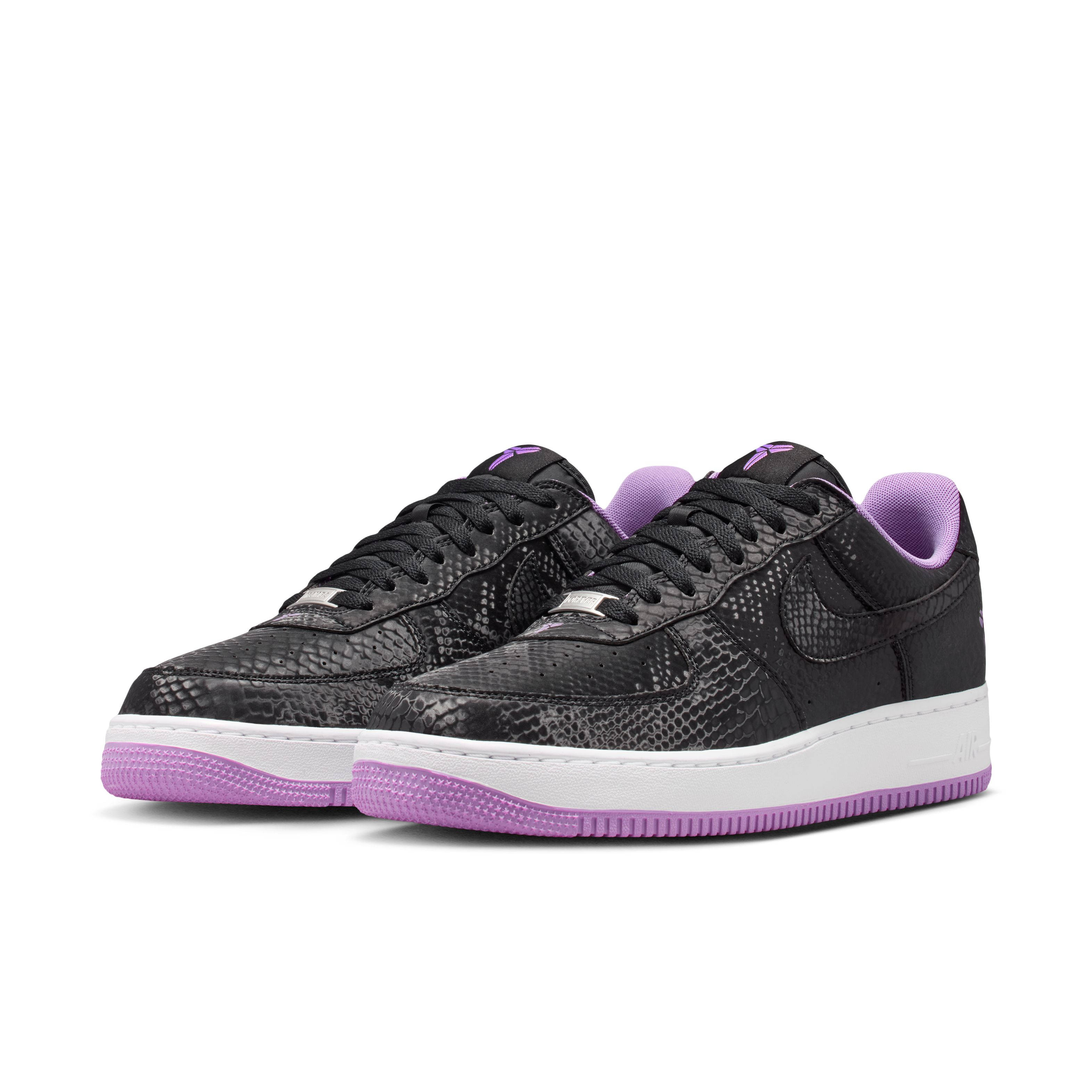 Kobe x Nike Air Force 1 Low Black Purple Stardust IB0018 007 front