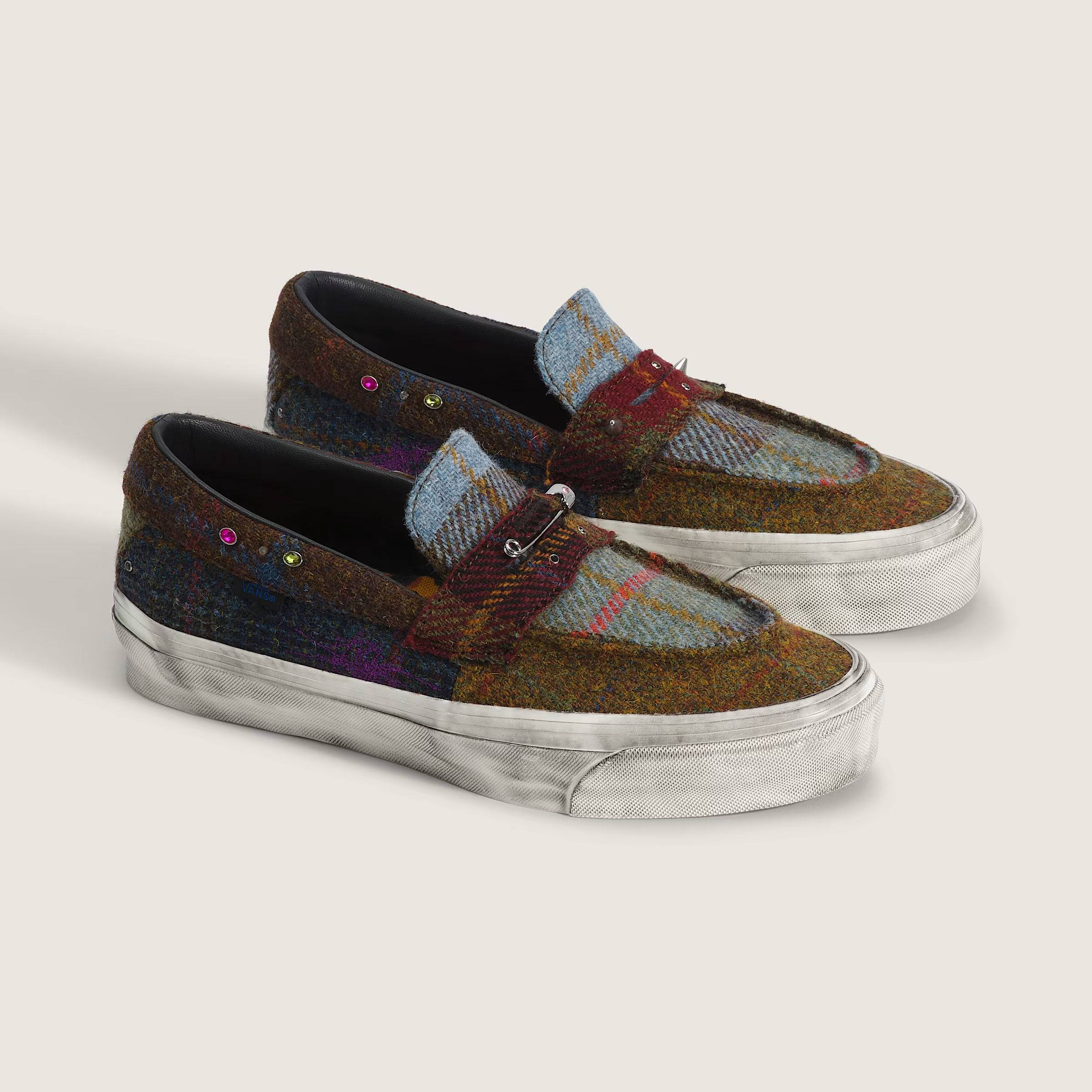 Harris Tweed x Vans Premium Loafer 53 Brown VN000Y8MCYL front