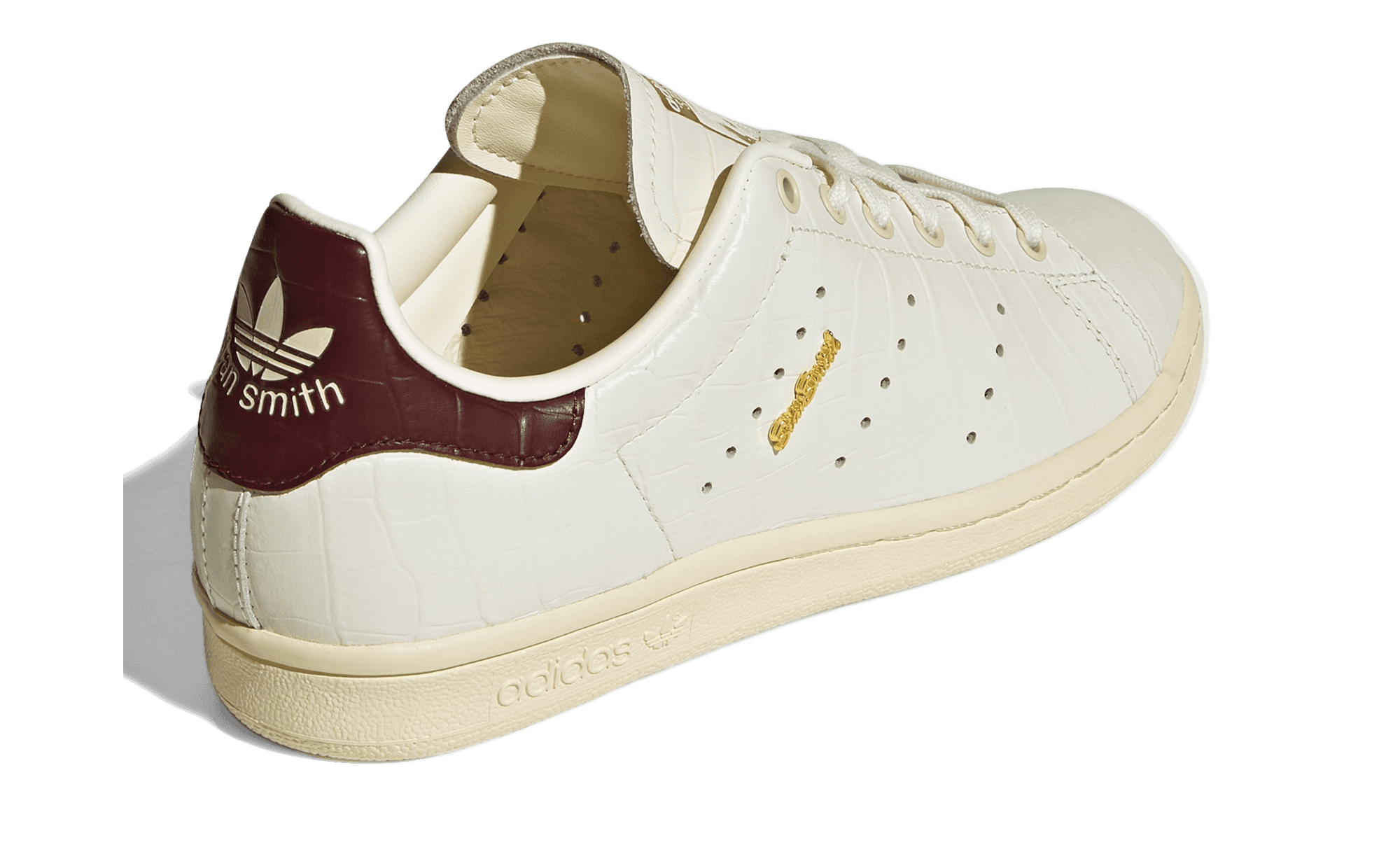 adidas Stan Smith 80s Off-White Maroon LA1696 back