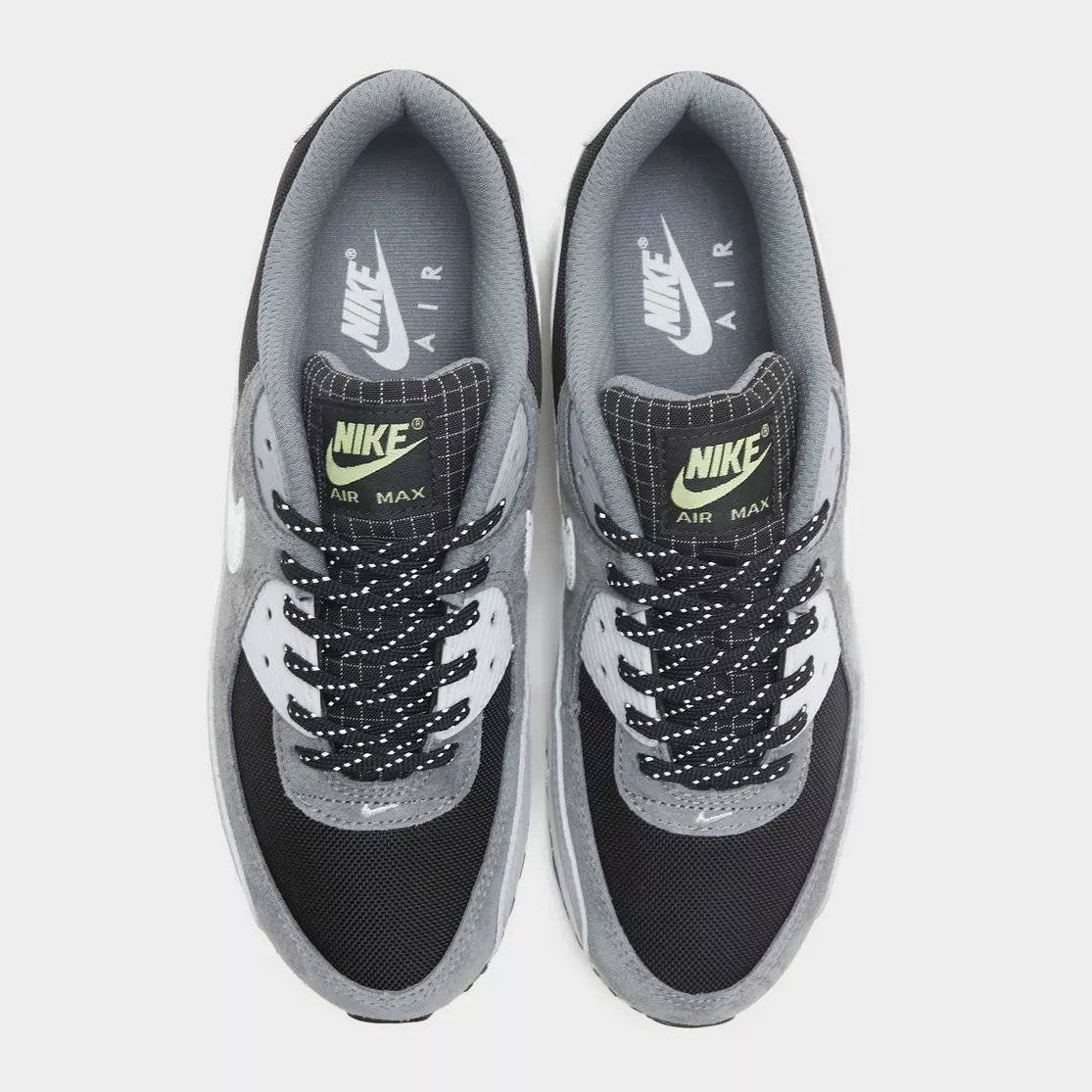 Nike Air Max 90 Black Light Smoke Grey HQ3817 002 top