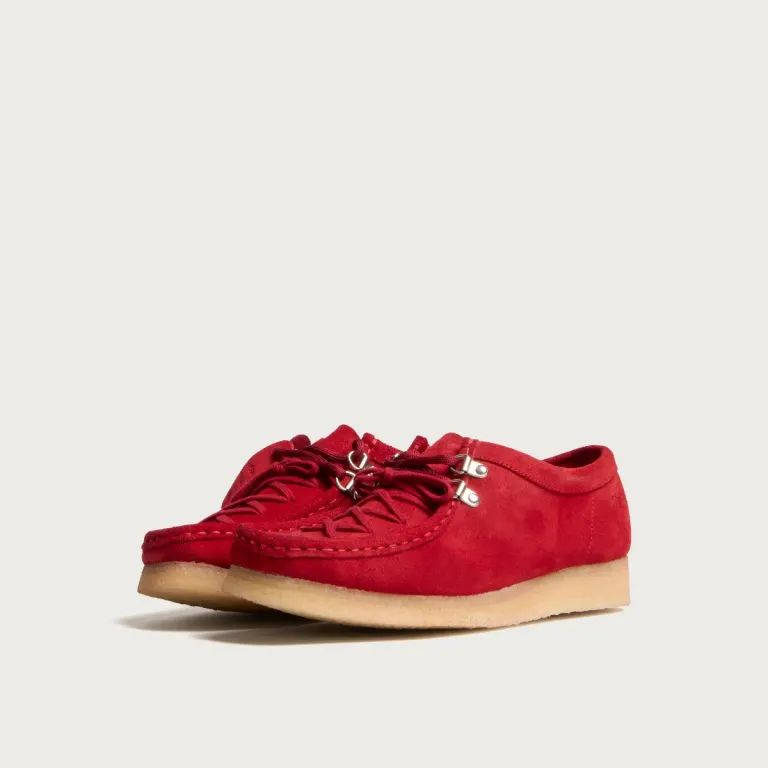 Damson Madder x Clarks Wallabee Lace Up Red AW26 DM 4159 front