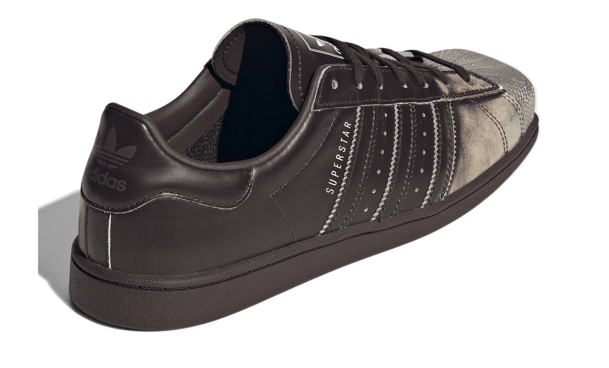 adidas Superstar SQ Toe Aurora Coffee Silver KI7296 back