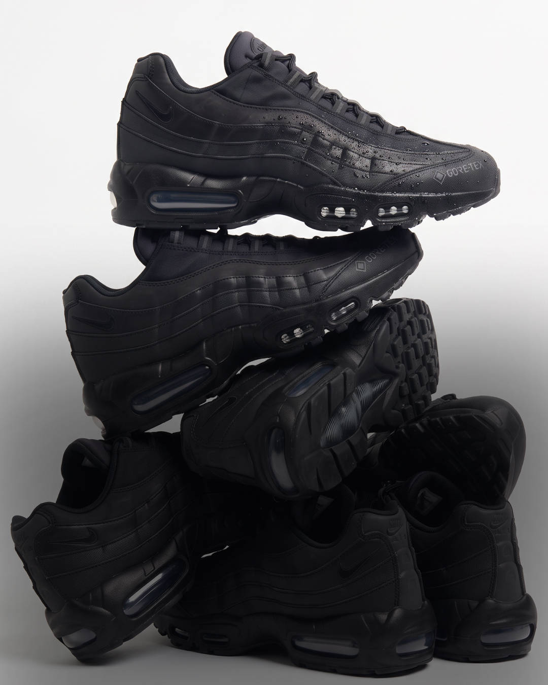air max 95 gore-tex pairs in a stack