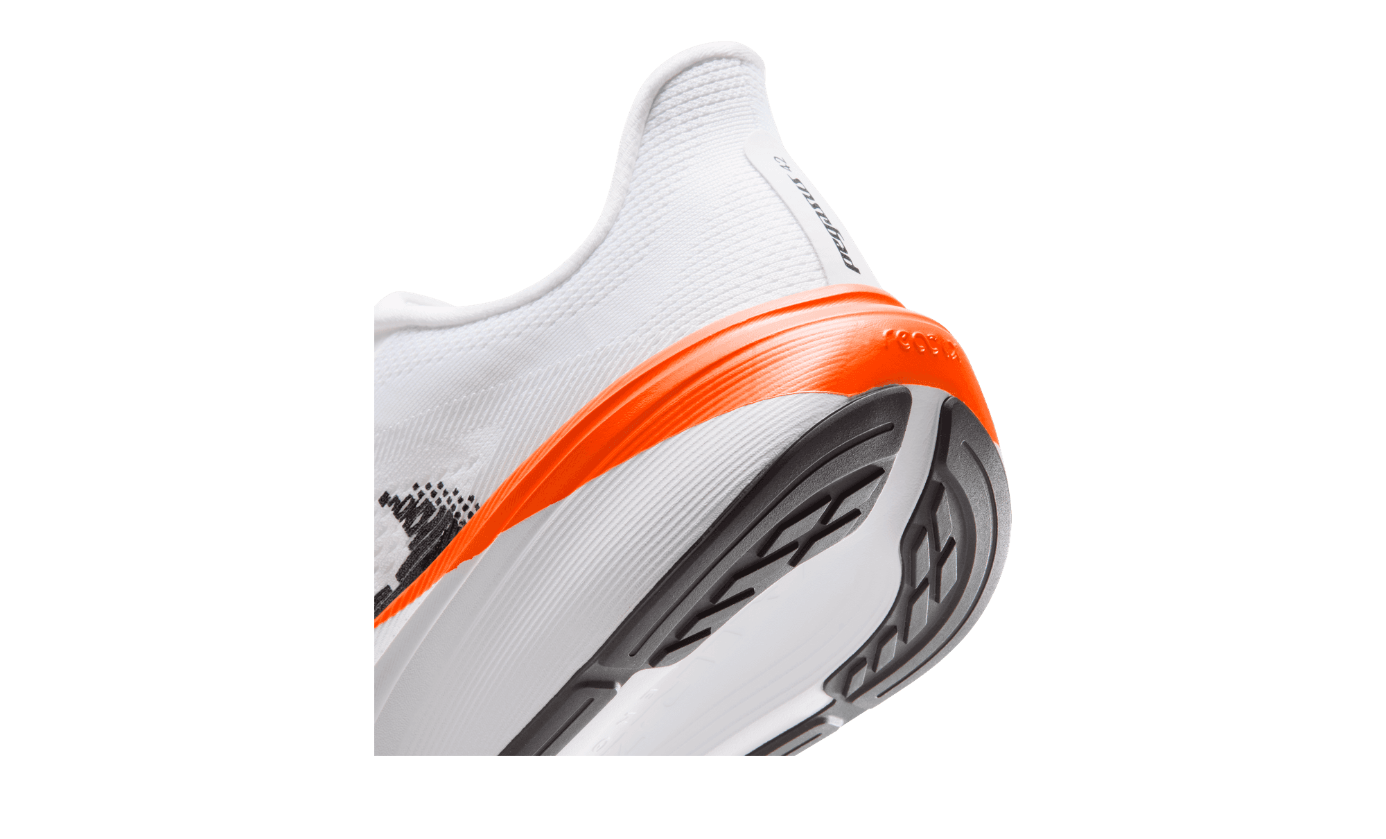 Nike Pegasus 42 White Total Orange IZ6178-101 heel