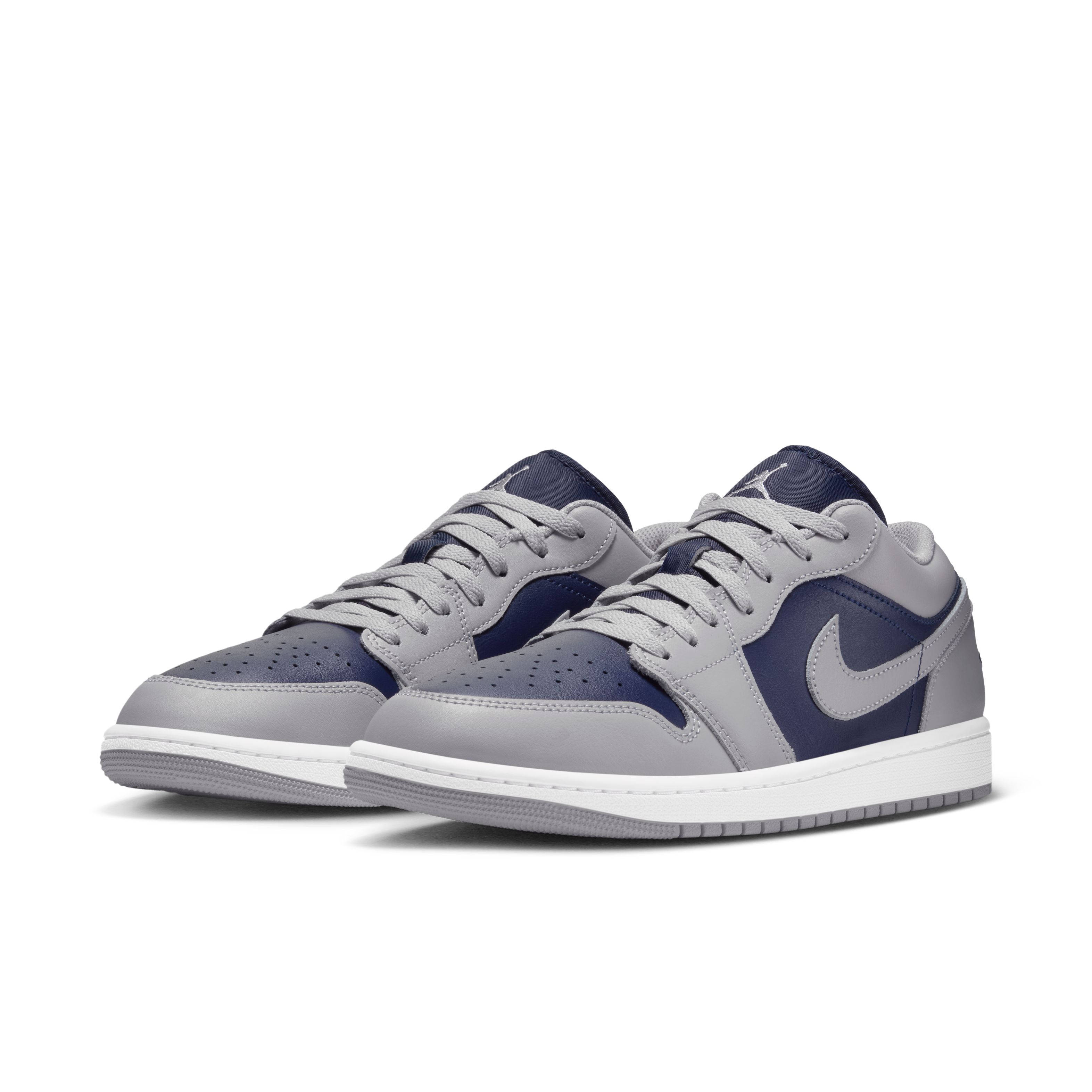 Air Jordan 1 Low Tech Grey White 553558 058 front