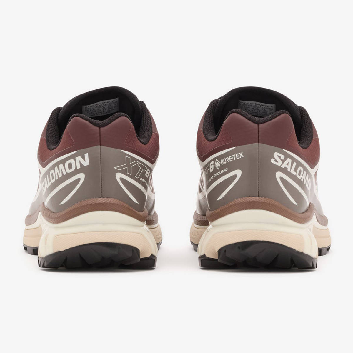 Salomon XT 6 GORE TEX Bourbon Chocolate Heel