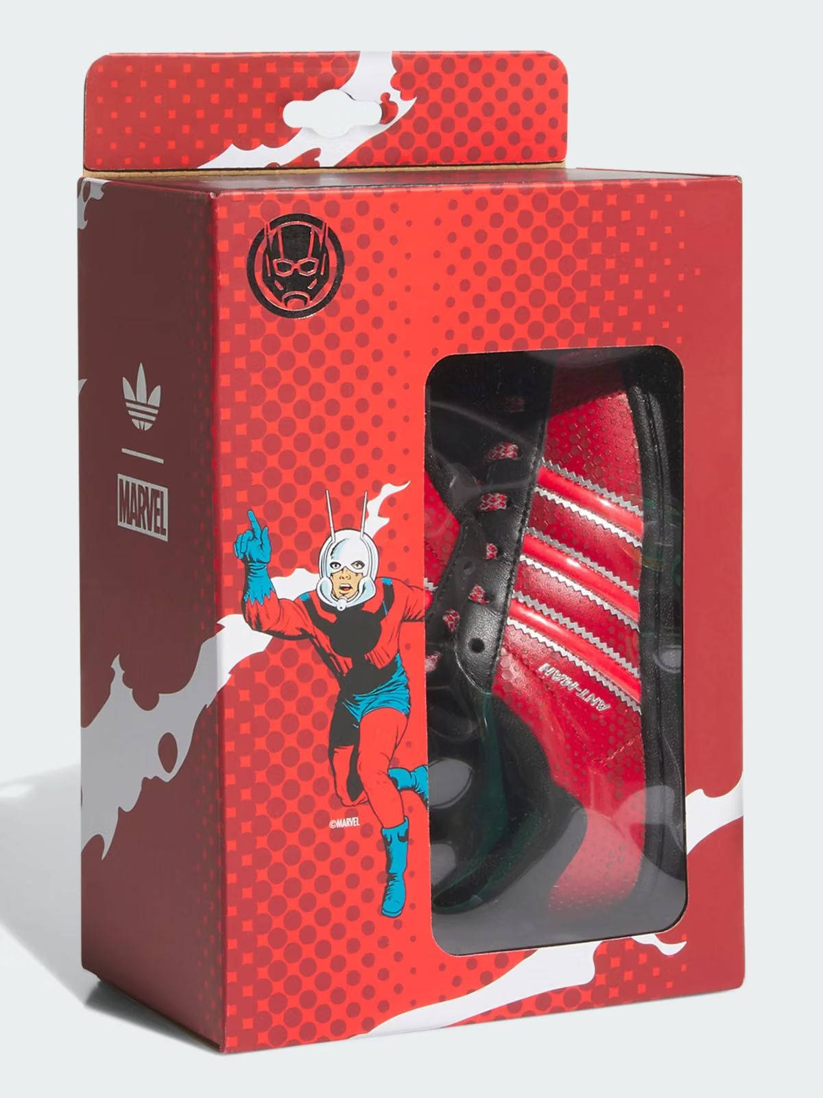 Marvel x adidas Superstar Ant Man box
