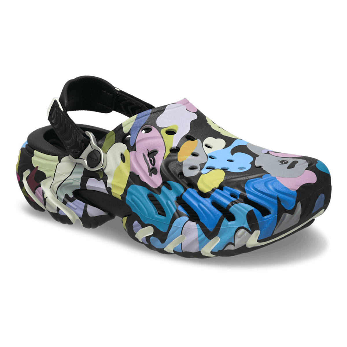 BAPE x Crocs Echo Clog 2 Black Multi Side