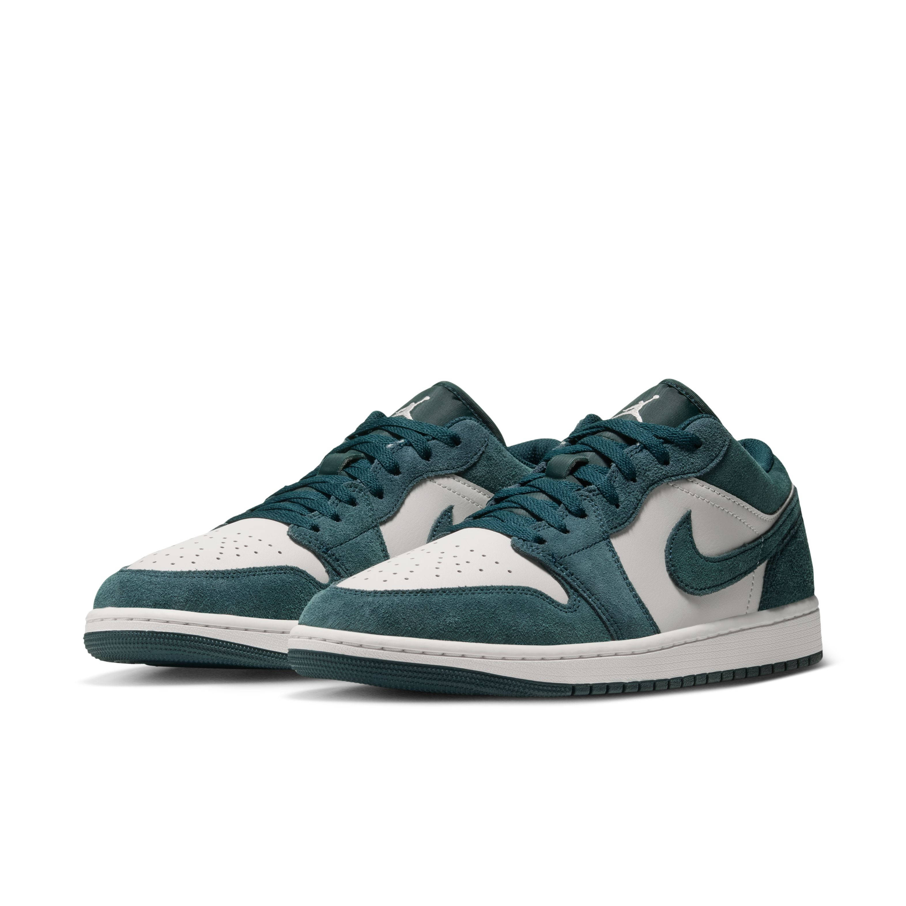 Air Jordan 1 Low Midnight Spruce Pale Ivory 553558 303 front