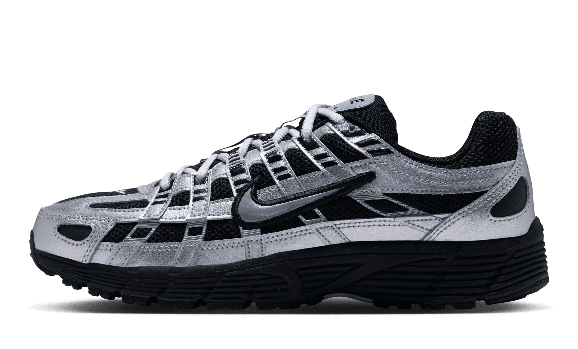 Nike P-6000 Black Metallic Silver
