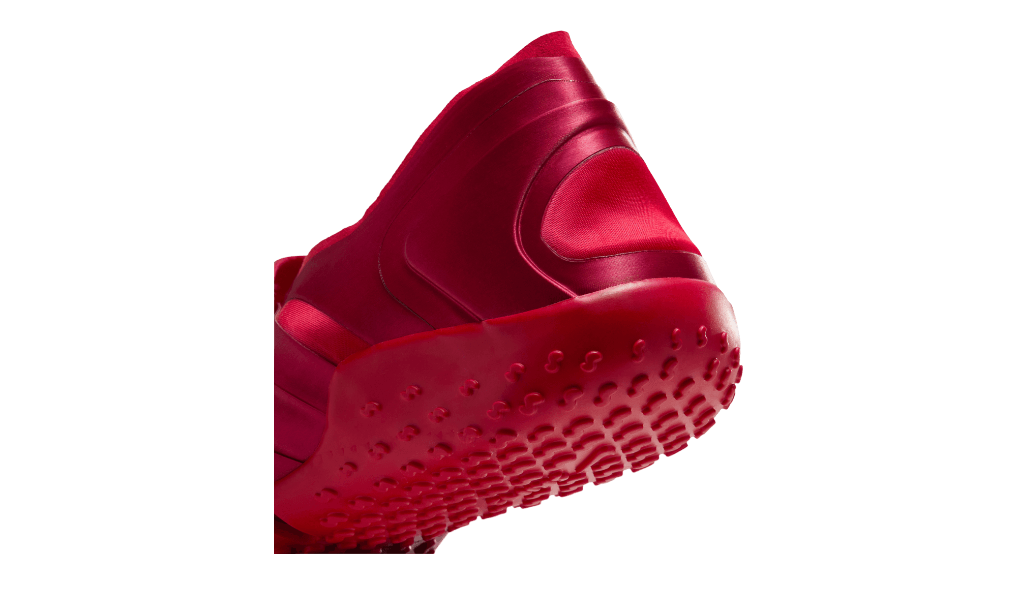 NikeSKIMS Rift Satin Red IQ7158-601 heel