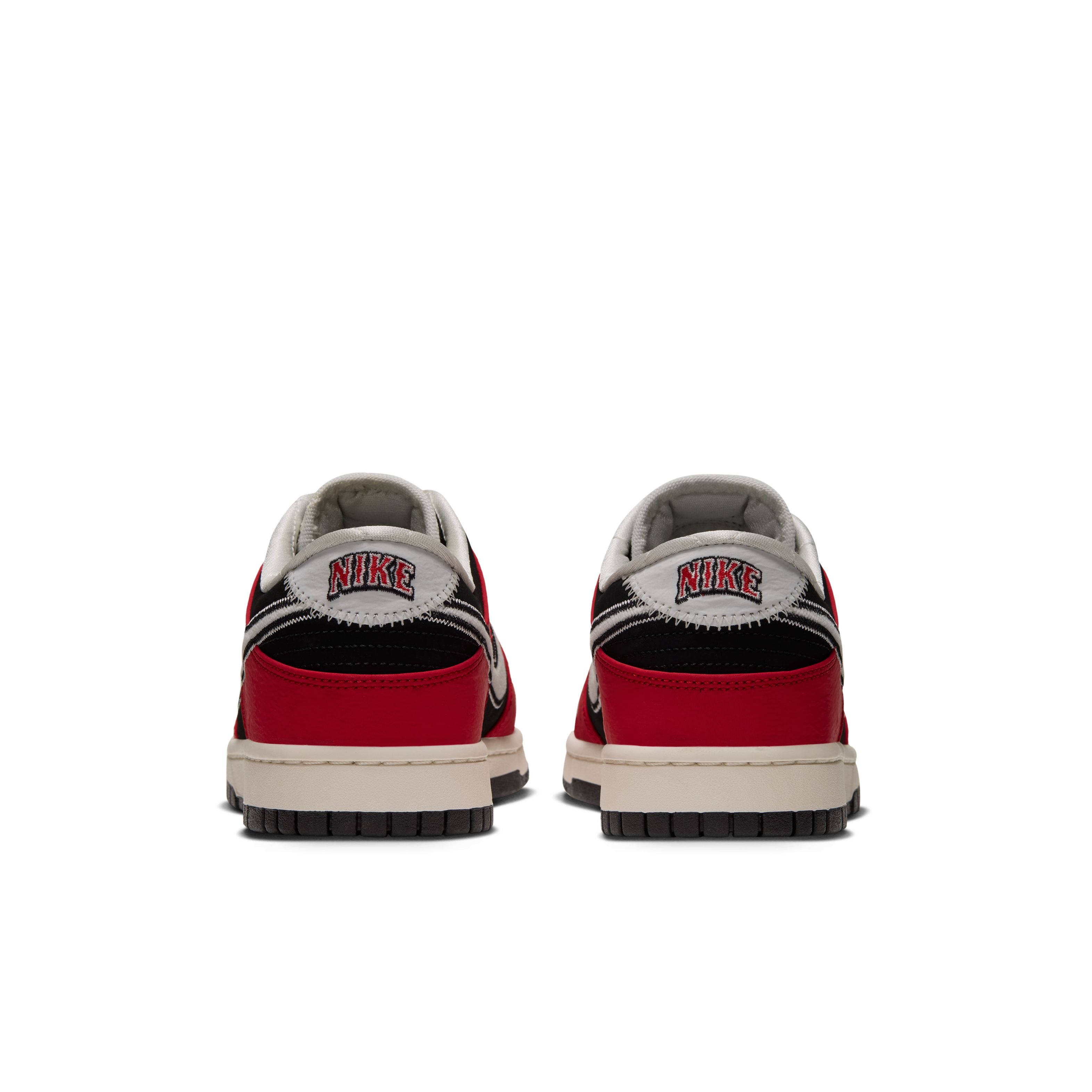 Nike Dunk Low Black University Red Sail IQ0157 001 back