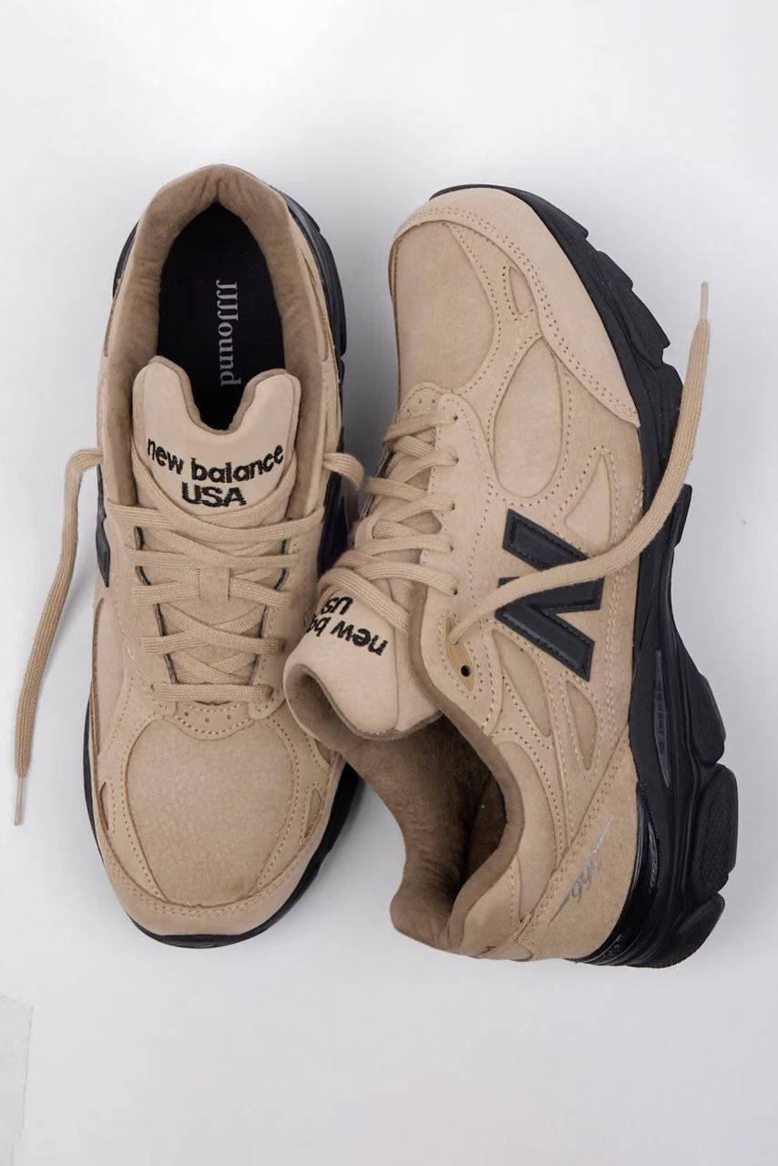 JJJJound x New Balance 990v3 Tan Suede U9904D8 side
