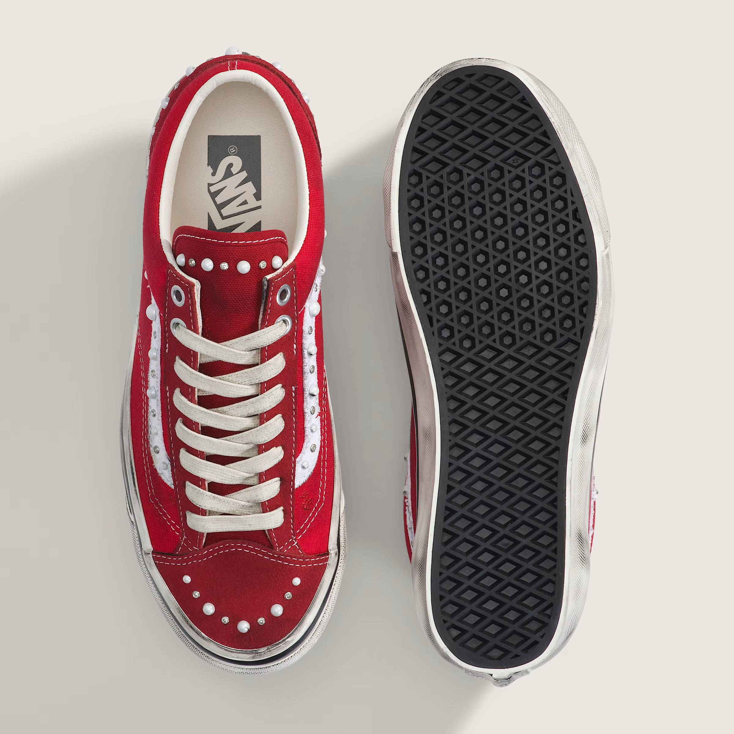 Vans Old Skool Pearlized Red VN000E8VIZQ middle