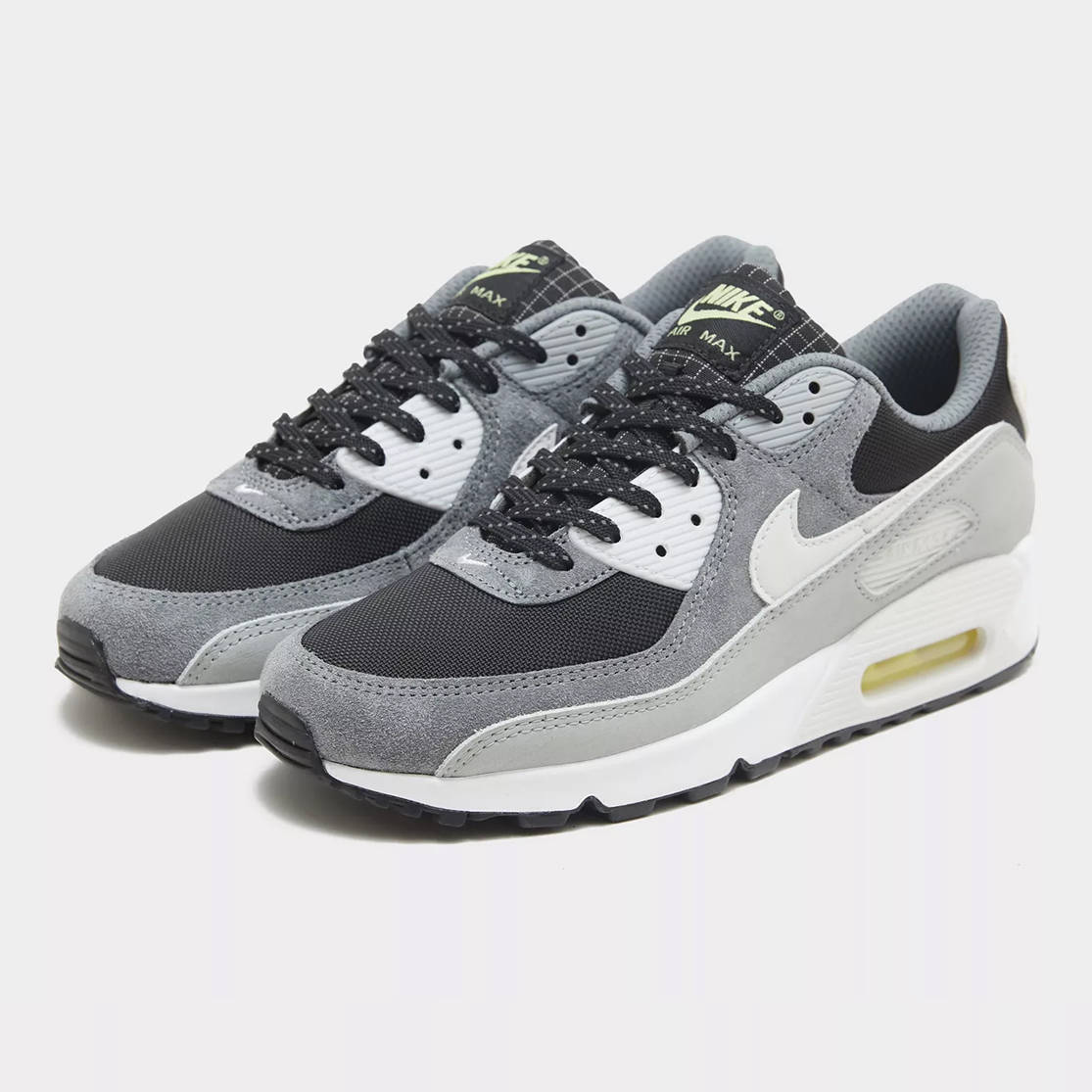 Nike Air Max 90 Black Light Smoke Grey HQ3817 002 front