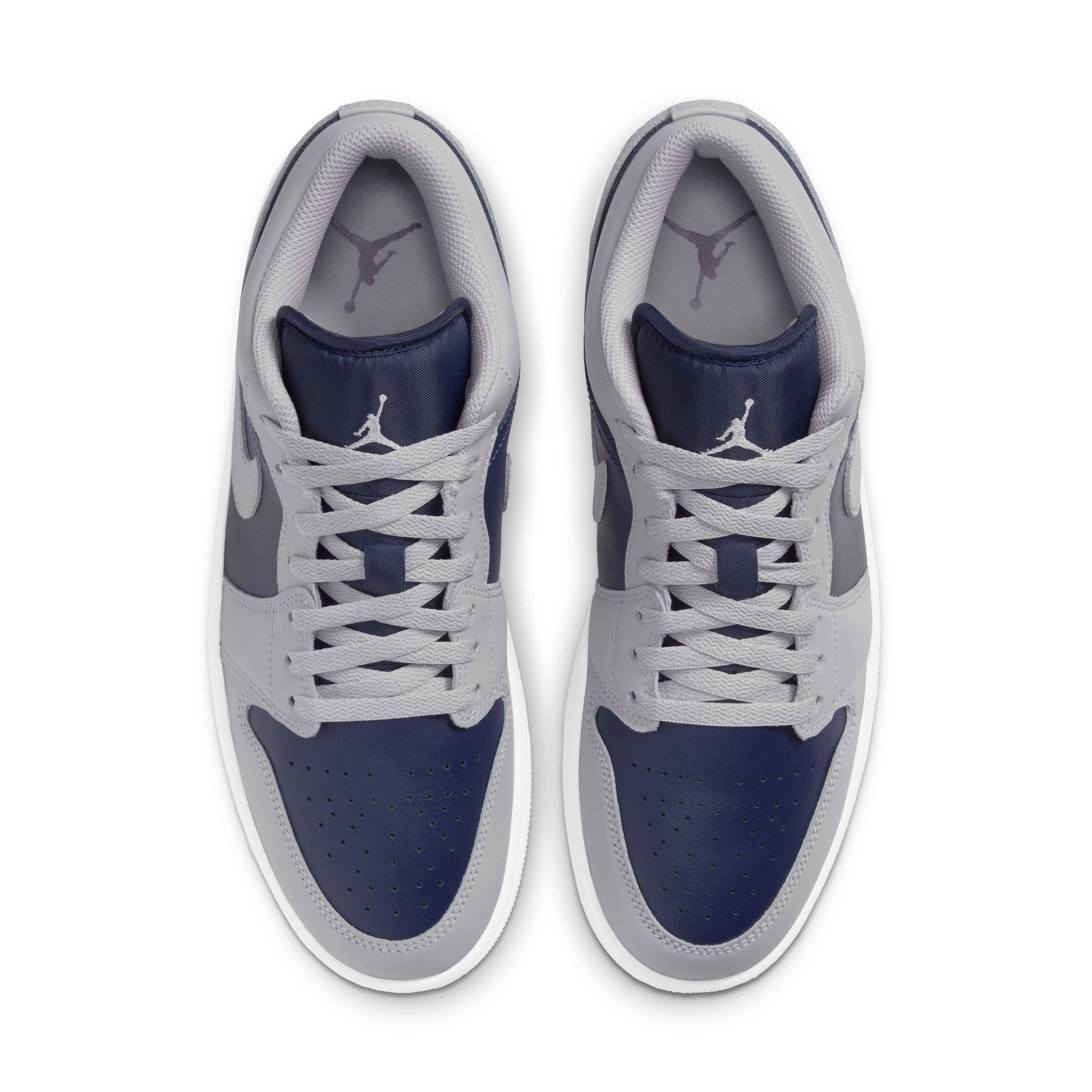 Air Jordan 1 Low Tech Grey White 553558 058 middle