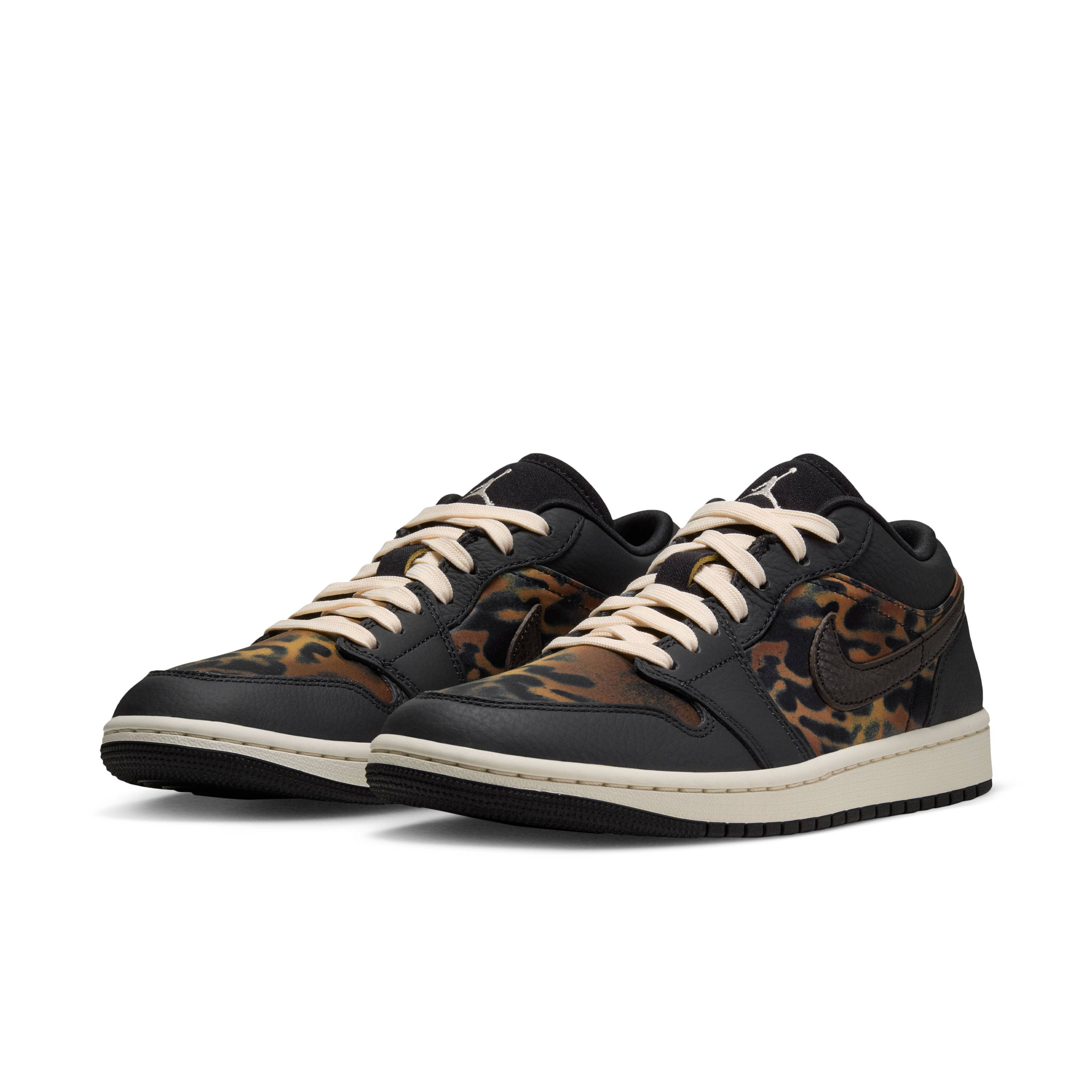 Air Jordan 1 Low SE Leopard Black IQ5162 001 front